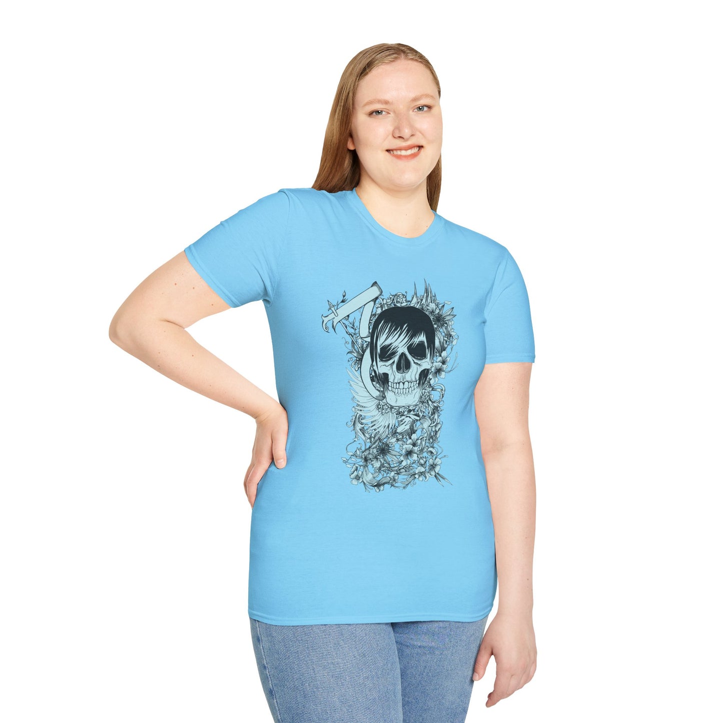 Skull T Shirt, Skull Design Shirt, Skull Art Tee Shirt, T-shirt with Skull 5