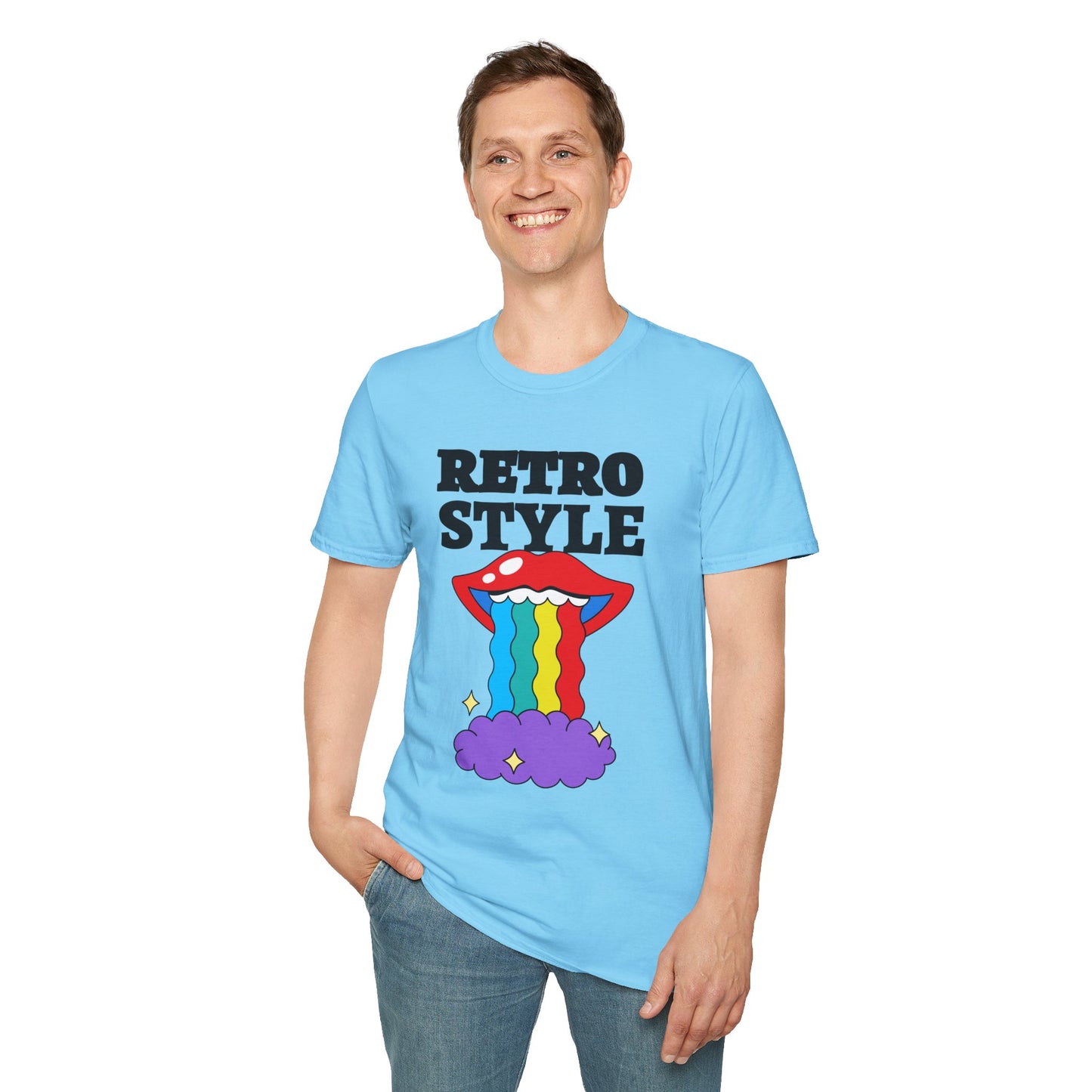 Retro T Shirt, Retro Design Shirt, Retro Art Tee Shirt, T-shirt with Retro Style