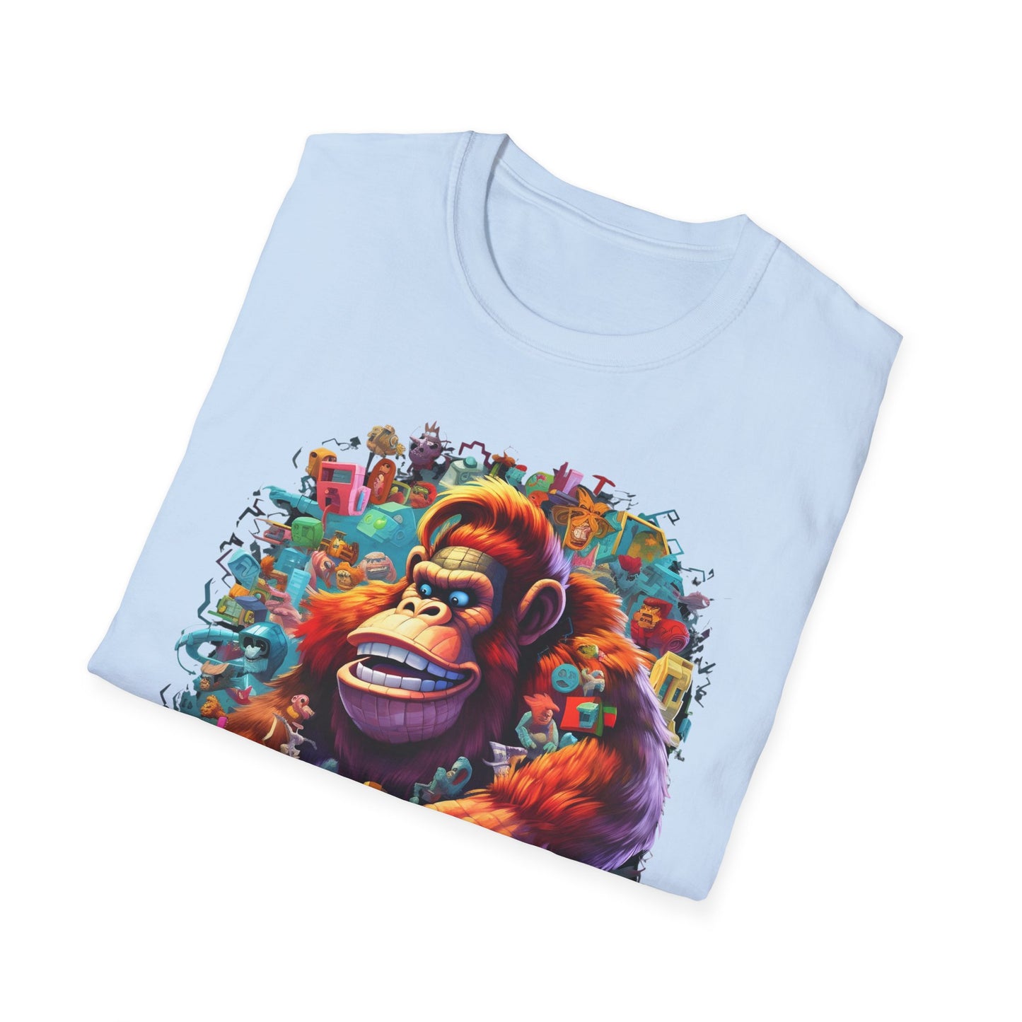 Animals Tees, Funny Animals Shirt, T Shirts with Funny Animals, T-Shirt with Gorilla, Monkey Tees