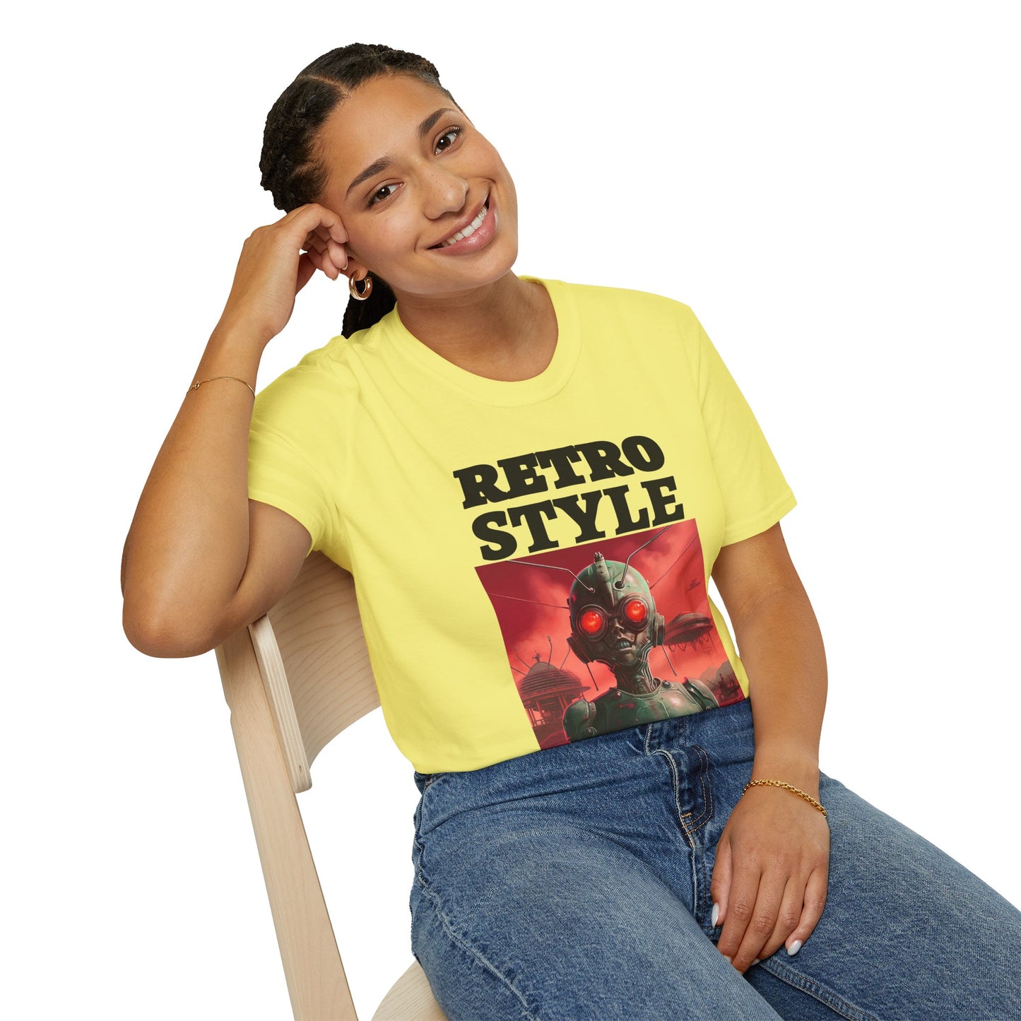 Retro T Shirt, Retro Design Shirt, Retro Art Tee Shirt, T-shirt with Retro Style