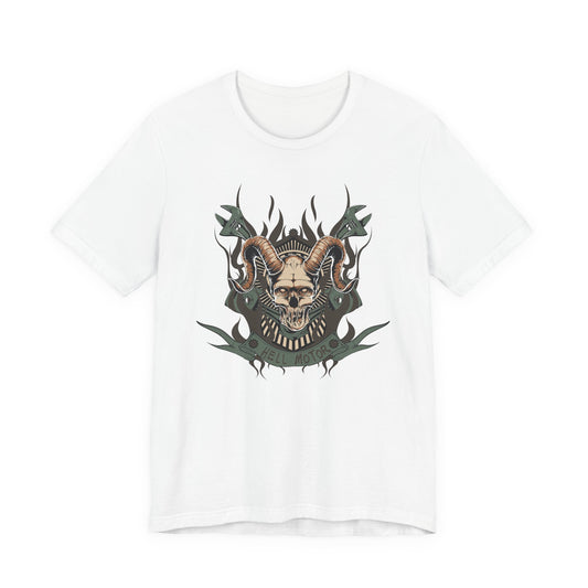 Gothic Skull Graphic Design Unisex Cotton Tee Art-49