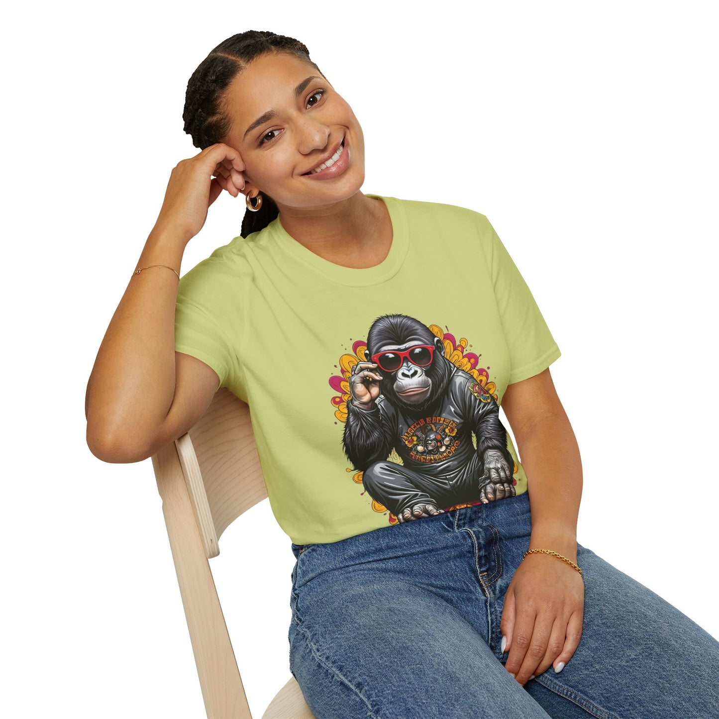 Animals Tees, Funny Animals Shirt, T Shirts with Funny Animals, T-Shirt with Gorilla, Monkey Tees