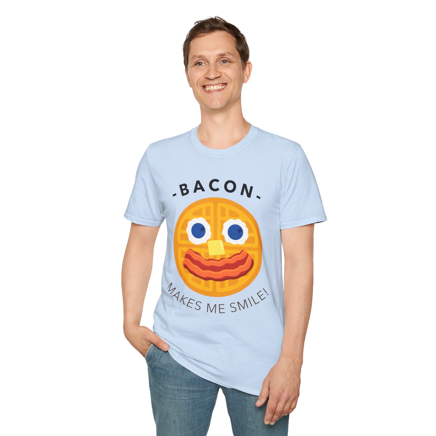 Food Tees, Funny Food T Shirts, Funny T Shirts, Bacon and Egg T Shirt, Egg and Bacon Shirt