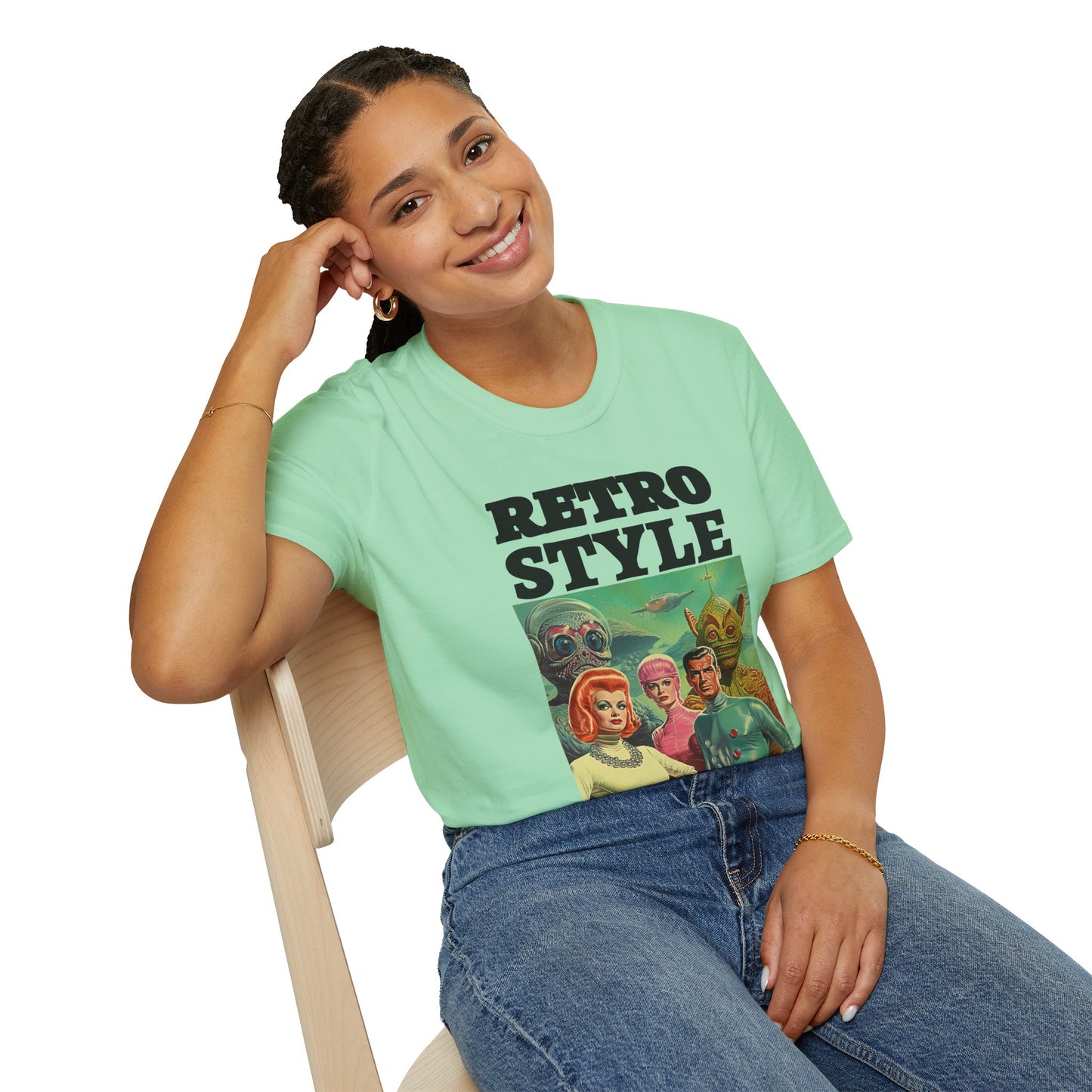 Retro T Shirt, Retro Design Shirt, Retro Art Tee Shirt, T-shirt with Retro Style