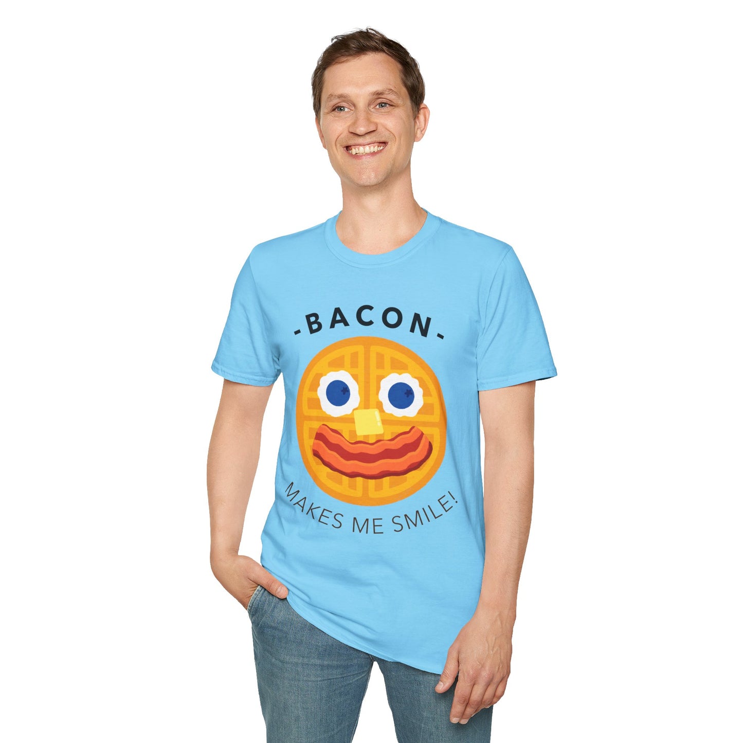 Food Tees, Funny Food T Shirts, Funny T Shirts, Bacon and Egg T Shirt, Egg and Bacon Shirt