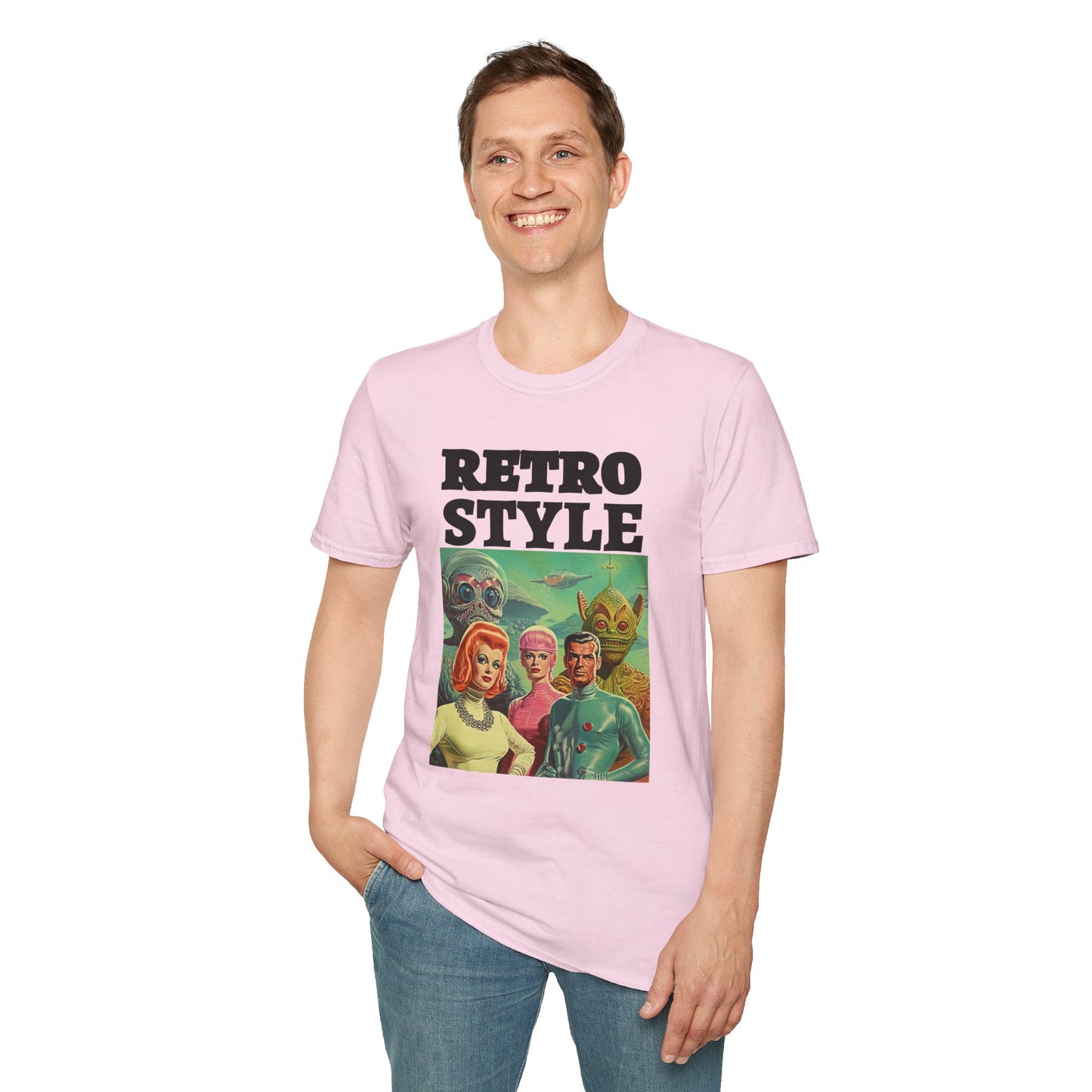 Retro T Shirt, Retro Design Shirt, Retro Art Tee Shirt, T-shirt with Retro Style
