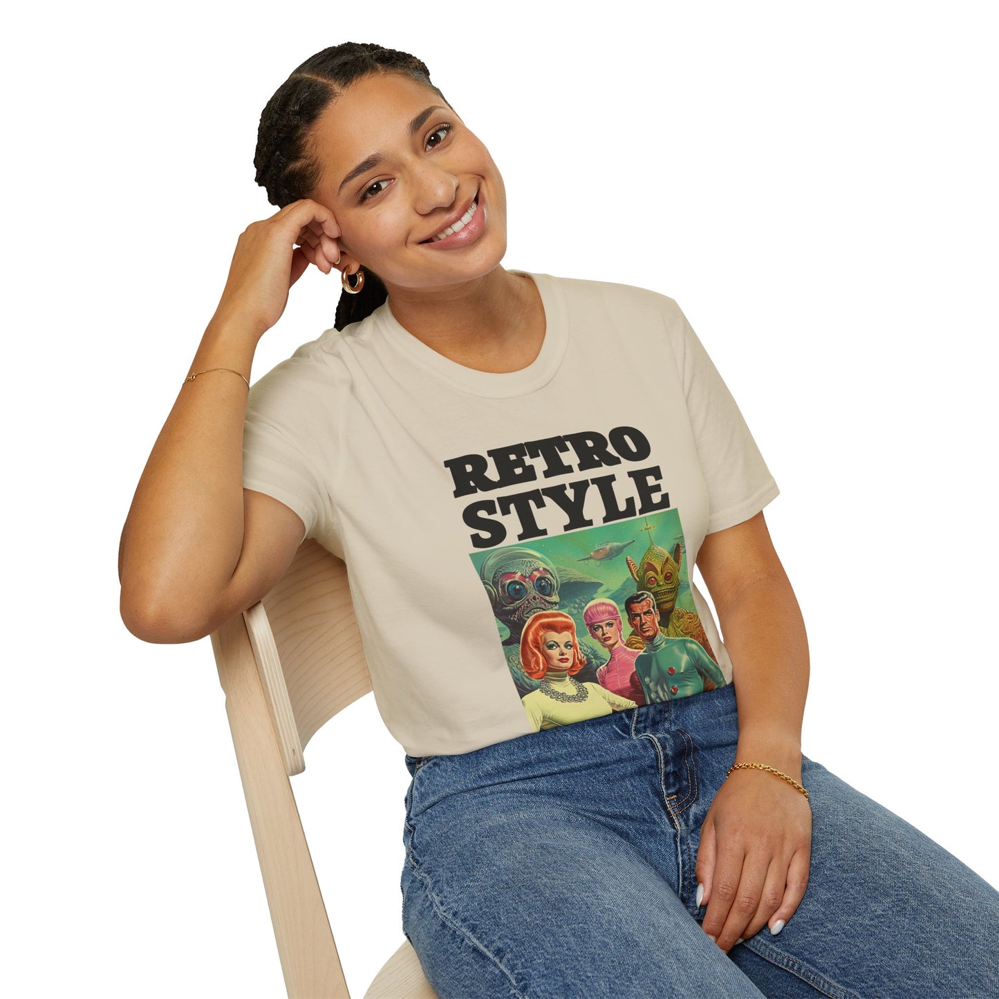 Retro T Shirt, Retro Design Shirt, Retro Art Tee Shirt, T-shirt with Retro Style