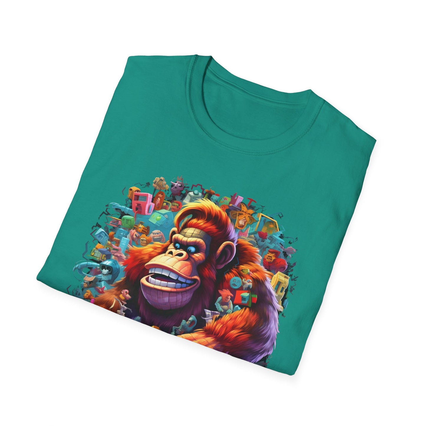 Animals Tees, Funny Animals Shirt, T Shirts with Funny Animals, T-Shirt with Gorilla, Monkey Tees
