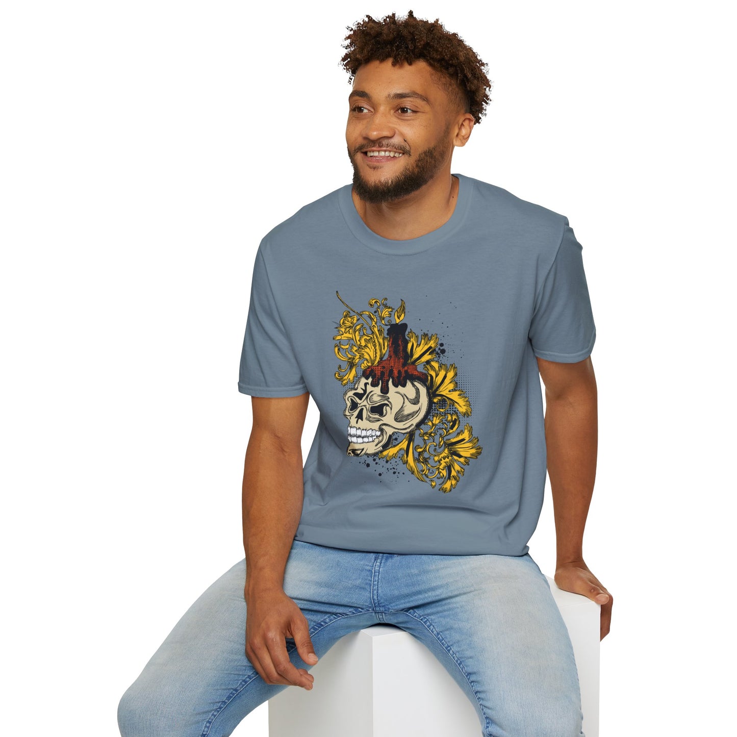 Skull T Shirt, Skull Design Shirt, Skull Art Tee Shirt, T-shirt with Skull 1