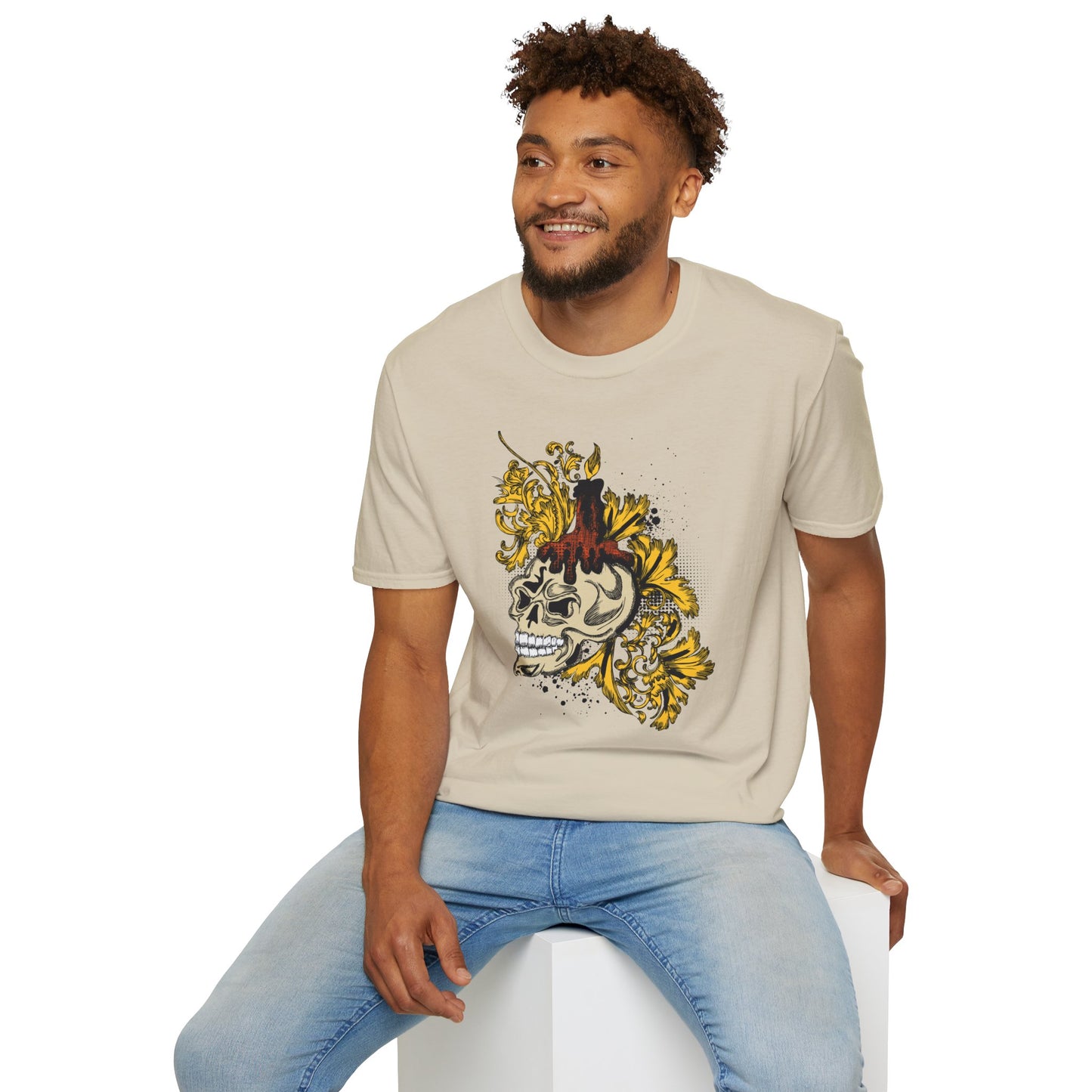 Skull T Shirt, Skull Design Shirt, Skull Art Tee Shirt, T-shirt with Skull 1