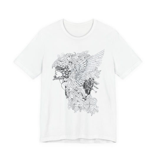 Eagle Illustration Graphic Unisex Cotton T-Shirt r26
