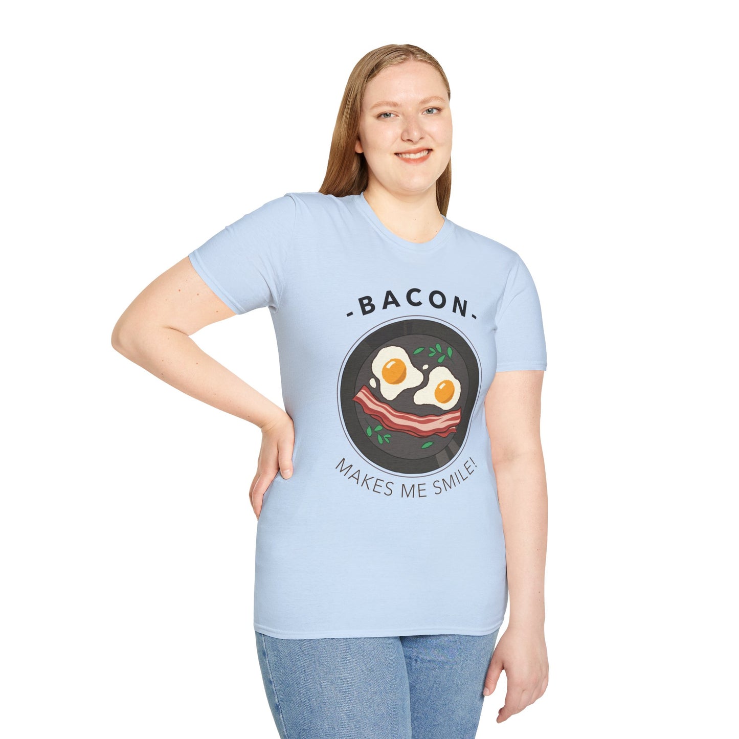 Food Tees, Funny Food T Shirts, Funny T Shirts, Bacon and Egg T Shirt, Egg and Bacon Shirt