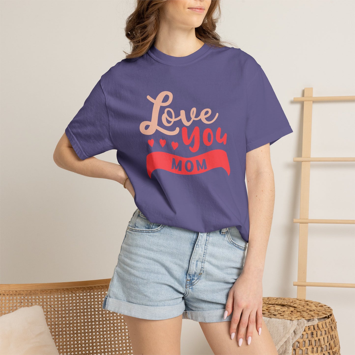 Mom T-shirt Mother Day Mama Tee Unisex Comfort Colors Garment-Dyed Cotton h50
