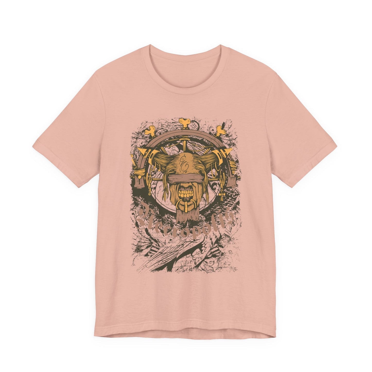 Skull Nordic Warrior Graphic Unisex Cotton T-Shirt r12