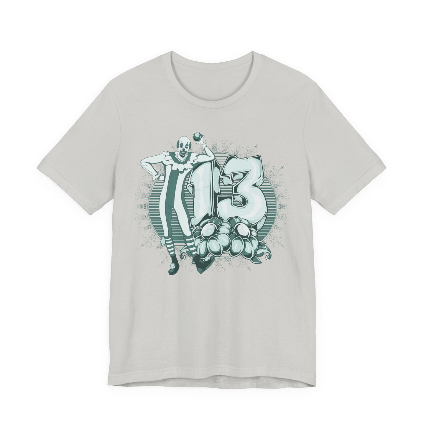 Vintage Clown Graphic Illustration Unisex Cotton T-Shirt Art-39