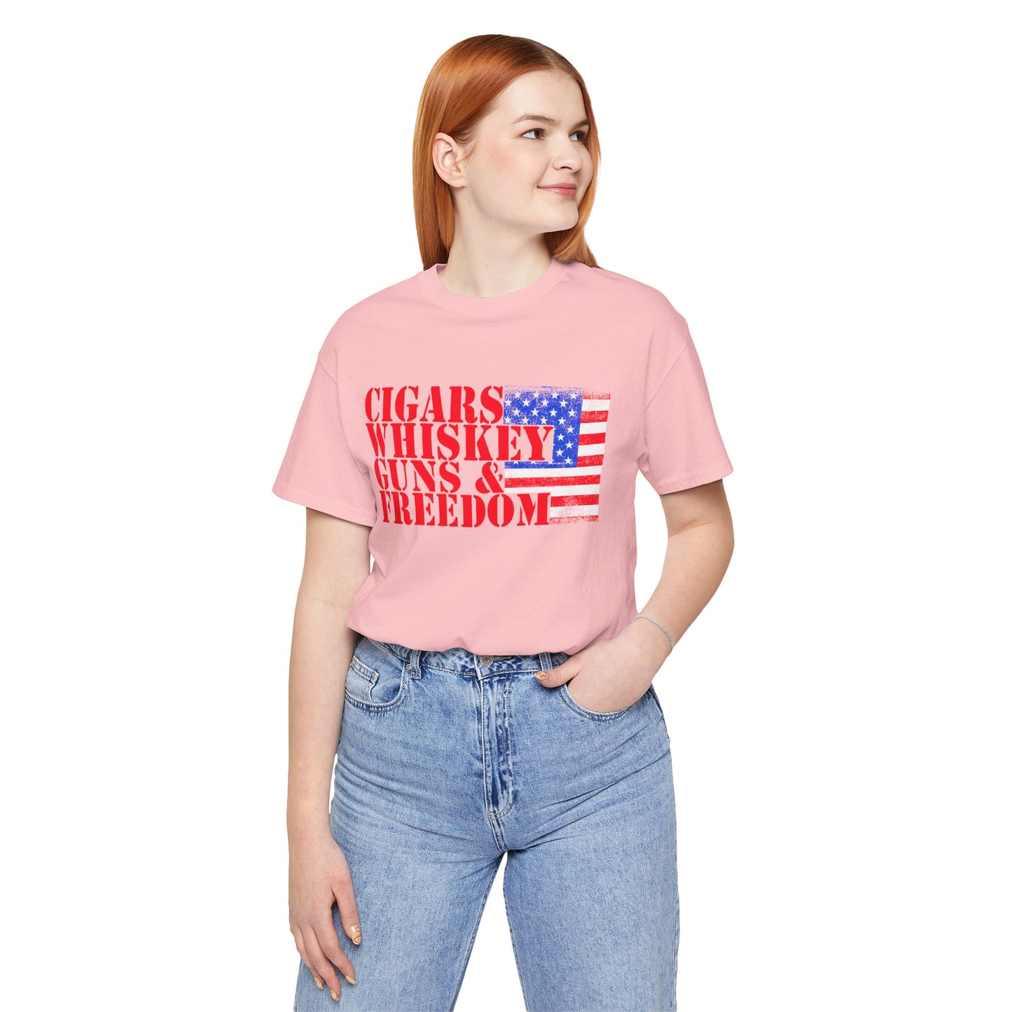 American Flag Graphic Unisex Cotton T-Shirt a2