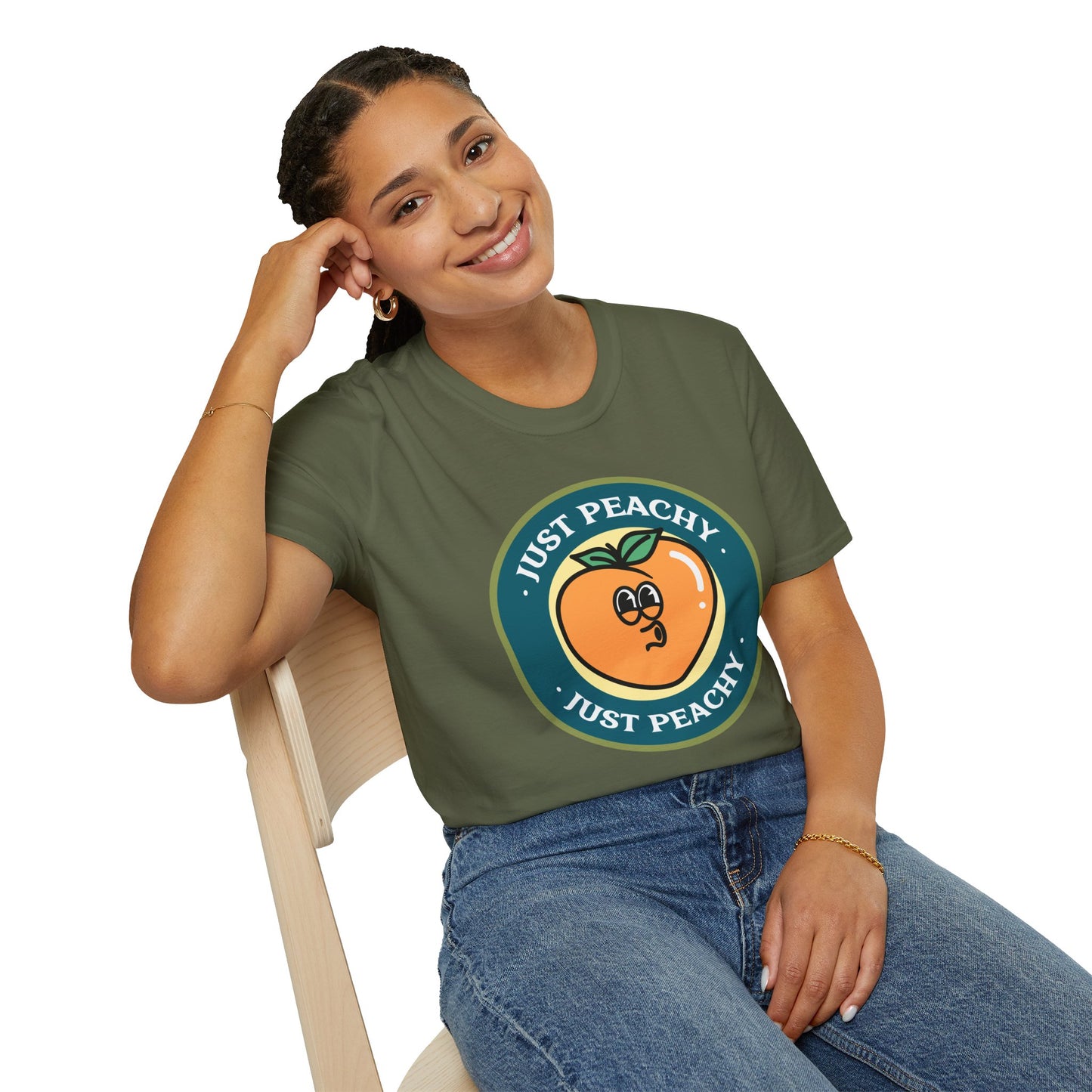 Food Tees, Funny Food T Shirts, Funny T Shirts, Shirt with Fruits, Shirt with Peach