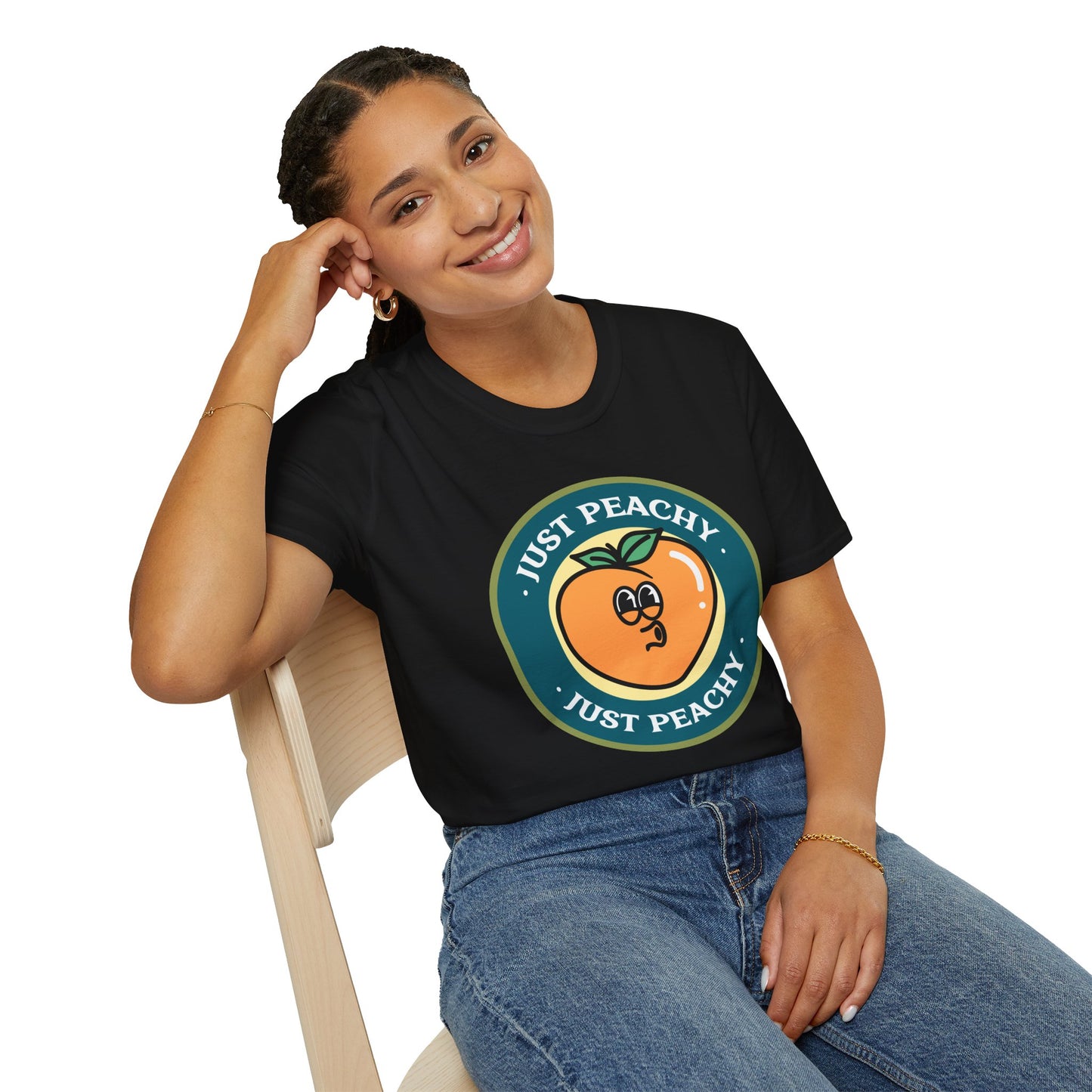 Food Tees, Funny Food T Shirts, Funny T Shirts, Shirt with Fruits, Shirt with Peach