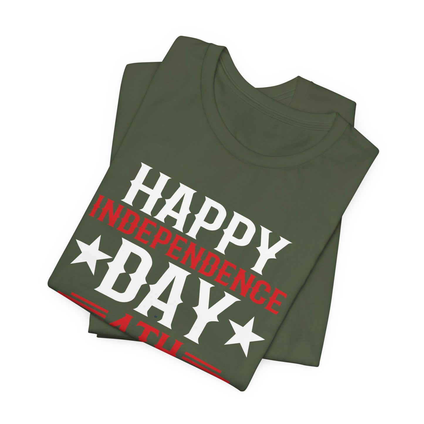 Happy Independence Day Graphic Unisex Cotton T-Shirt 016