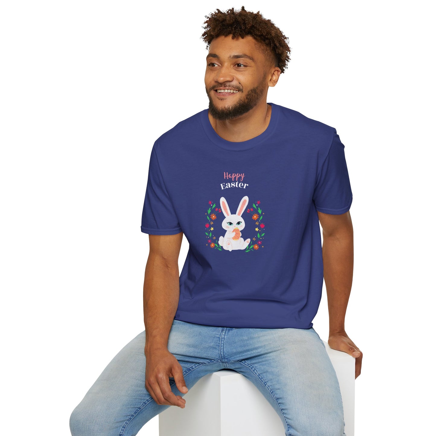 Easter Bunny T-Shirt, Tee Shirt with Easter Signature, T Shirt with Easter Prints, Tee Shirt with Easter Design - 12