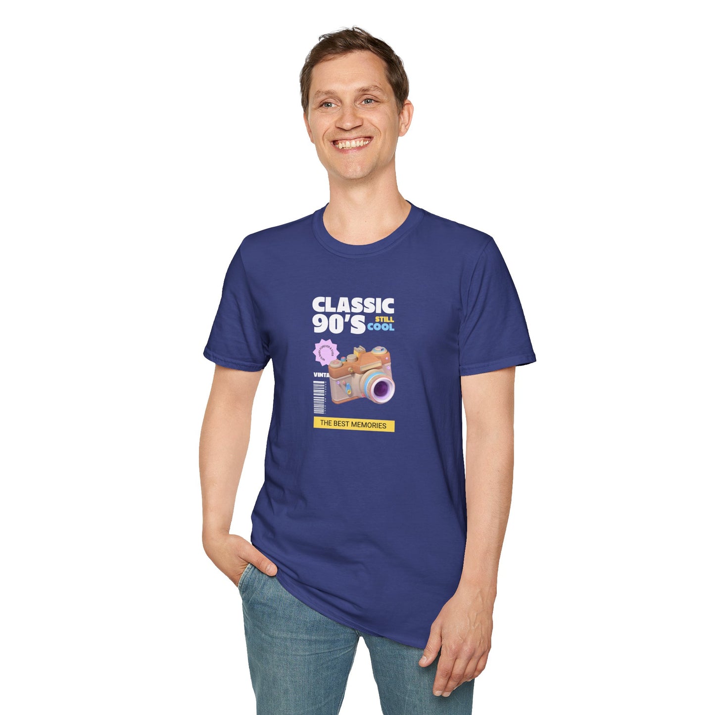 90s Camera T-Shirt Classic 90s Cool Unisex Cotton Retro Photography Tee