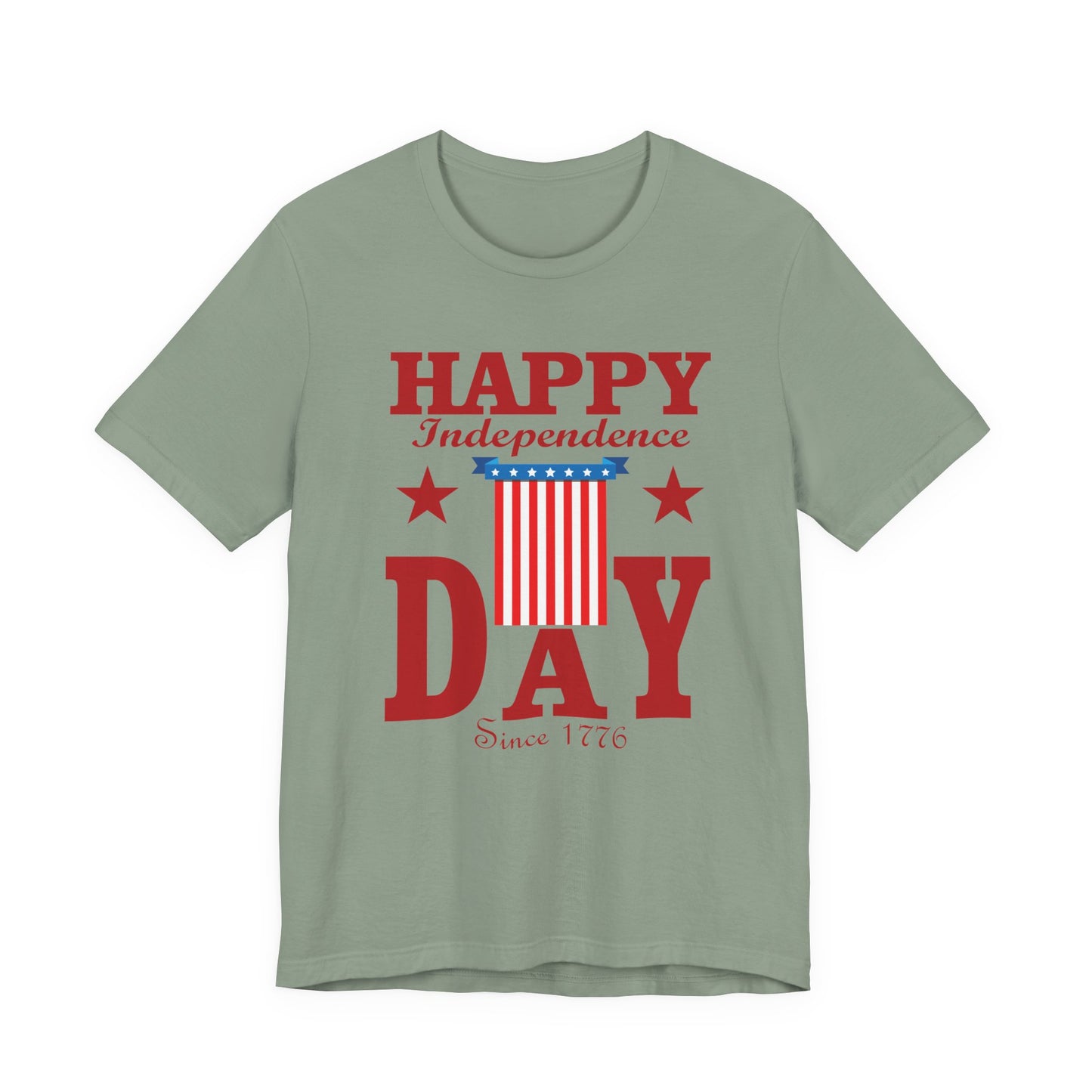 Happy Independence Day Graphic Unisex Cotton T-Shirt 018