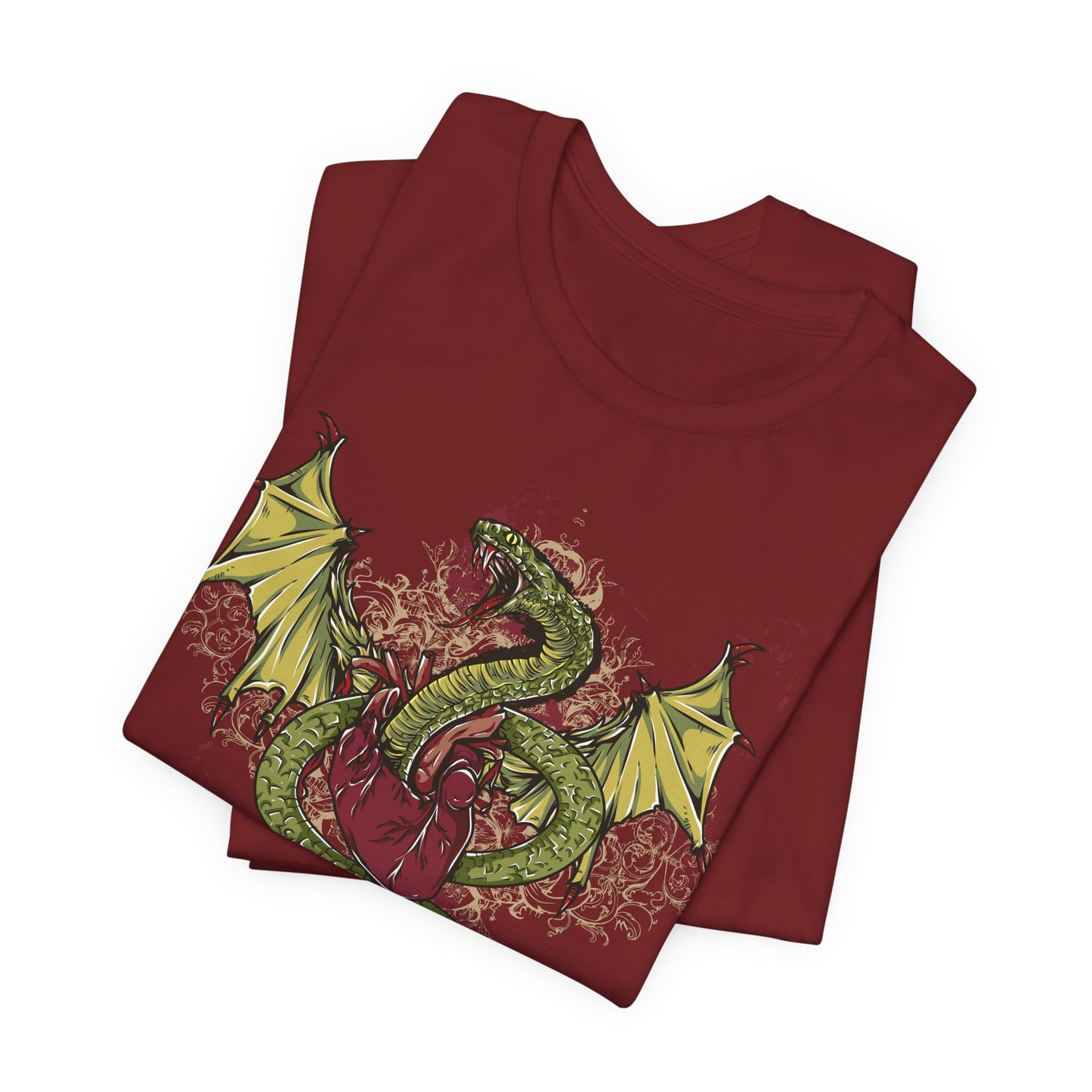 Dragon Illustration Graphic Unisex Cotton T-Shirt r29