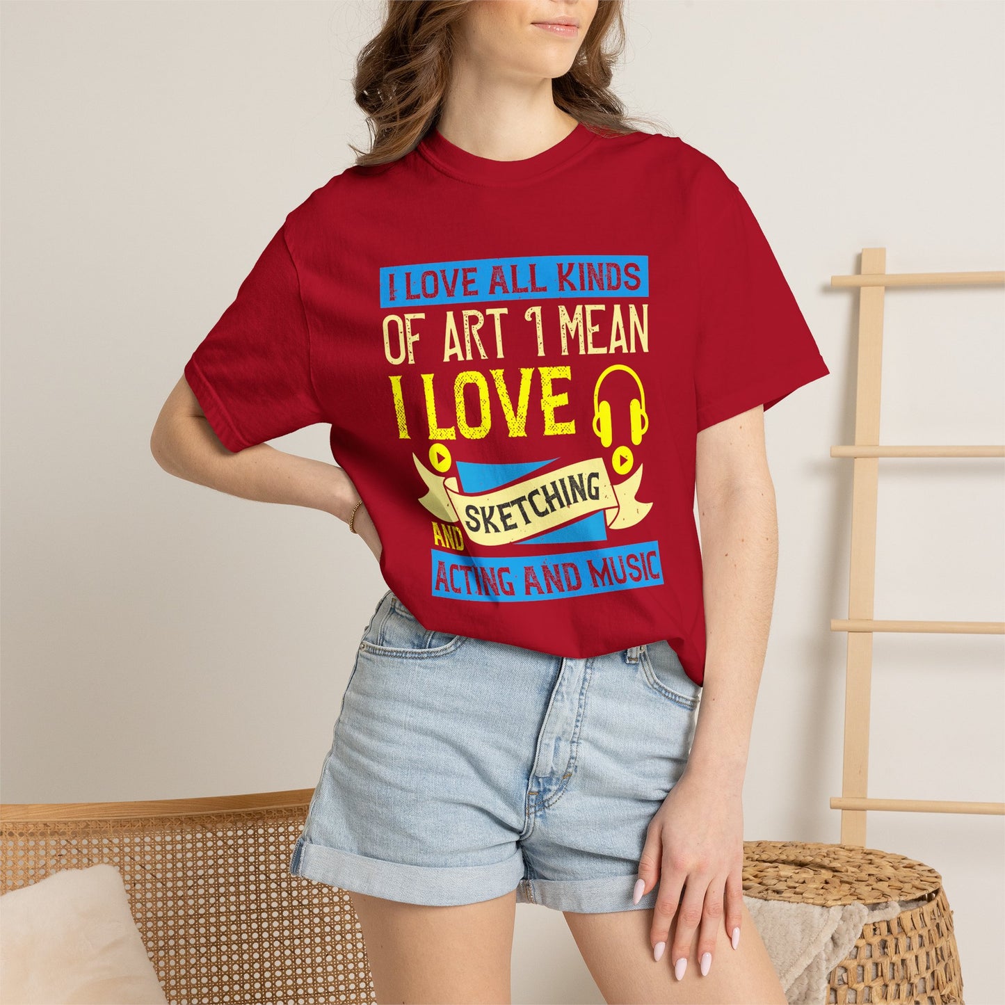 Music Graphic Design Unisex Cotton T-shirt m10