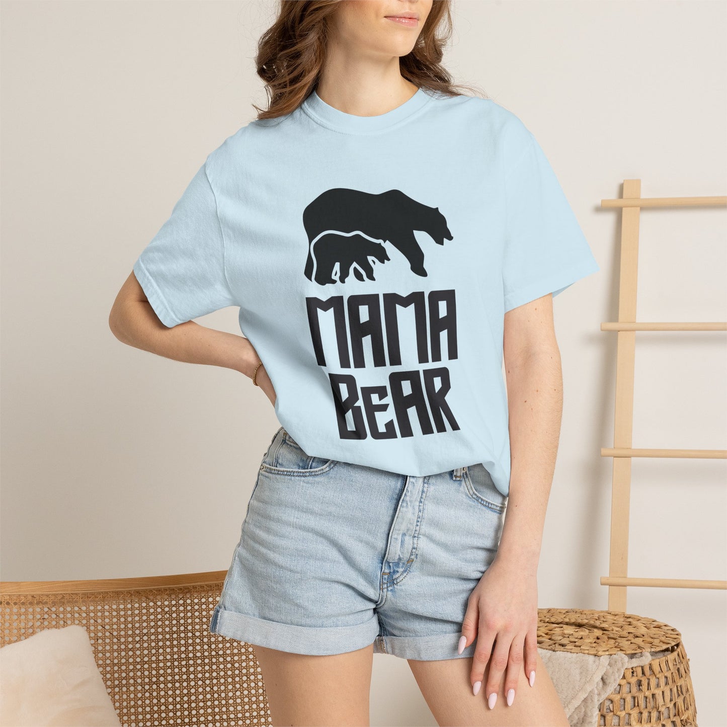 Mama Bear Mom T-shirt Mother's Day Mama Tee Unisex Comfort Colors Garment-Dyed Cotton h12