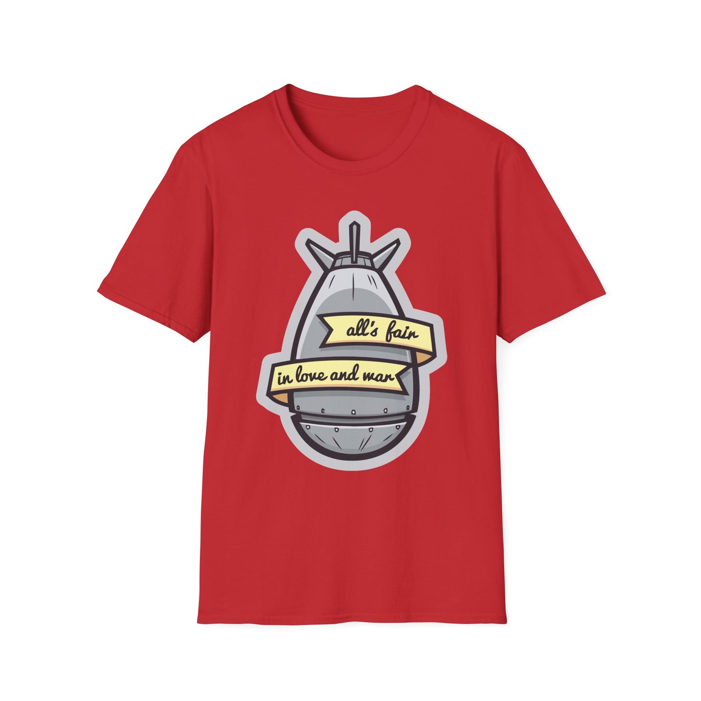 Cartoon T Shirt Animation T Shirt Funny Tee Shirt Unisex Gildan Softstyle 64000 100 Percent Cotton