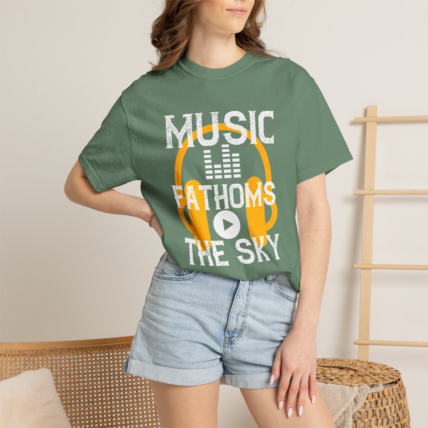 Music Graphic Design Unisex Cotton T-shirt m24