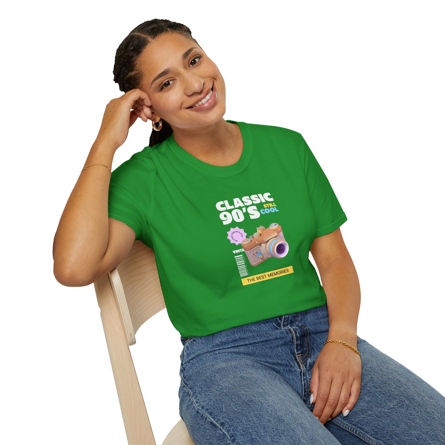 90s Camera T-Shirt Classic 90s Cool Unisex Cotton Retro Photography Tee