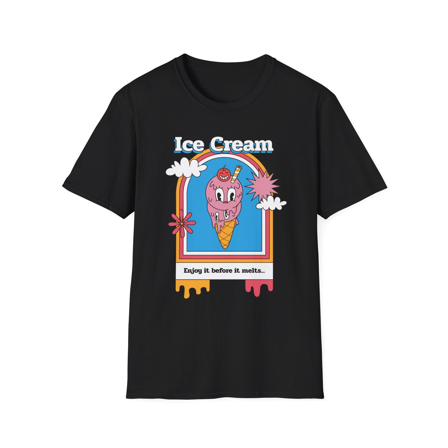 Food Tees, Funny Food T Shirts, Funny T Shirts, Shirt with Food, Junk Food Tees, Shirt with Ice Cream, Ice Cream T-Shirt