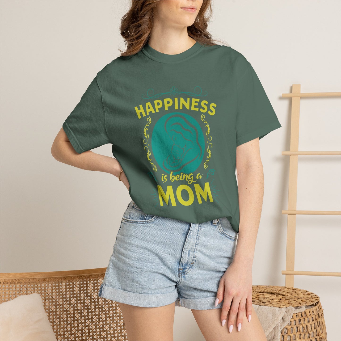 Mom T-shirt Mother's Day Mama Tee Unisex Comfort Colors Garment-Dyed Cotton h19