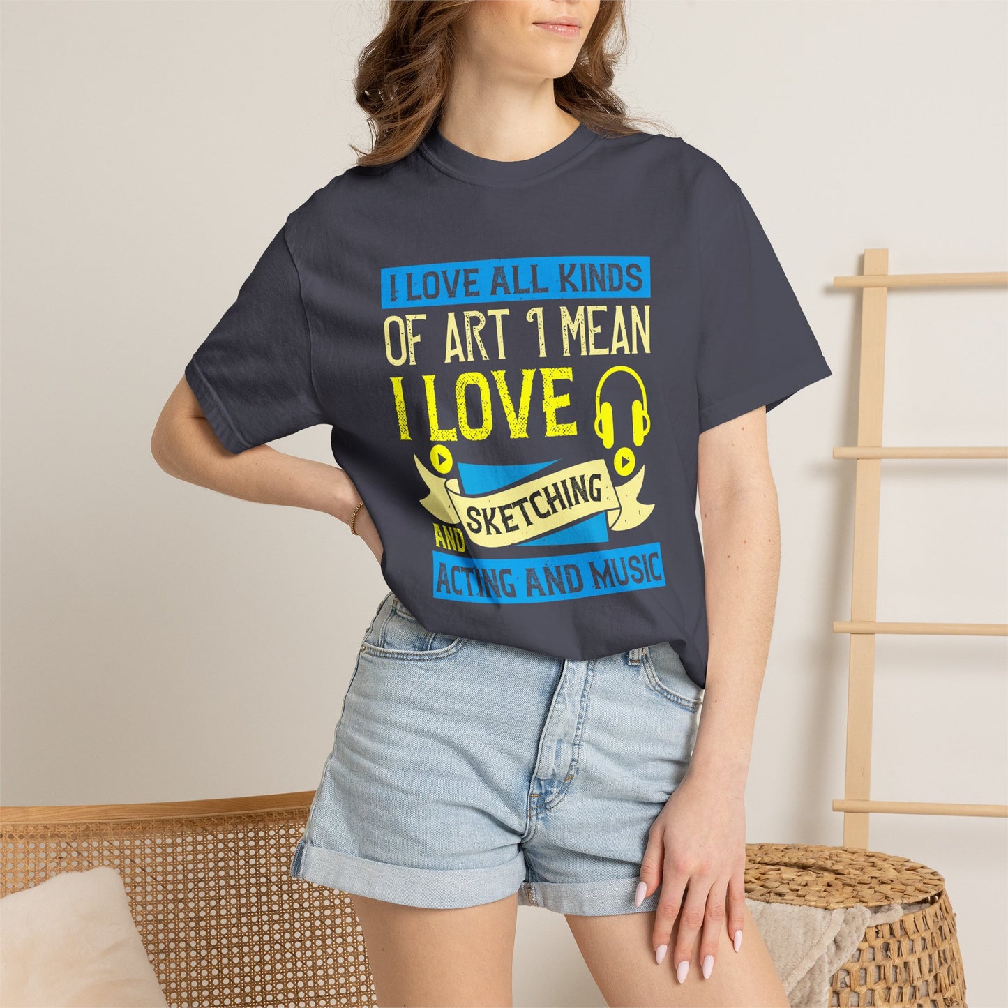 Music Graphic Design Unisex Cotton T-shirt m10