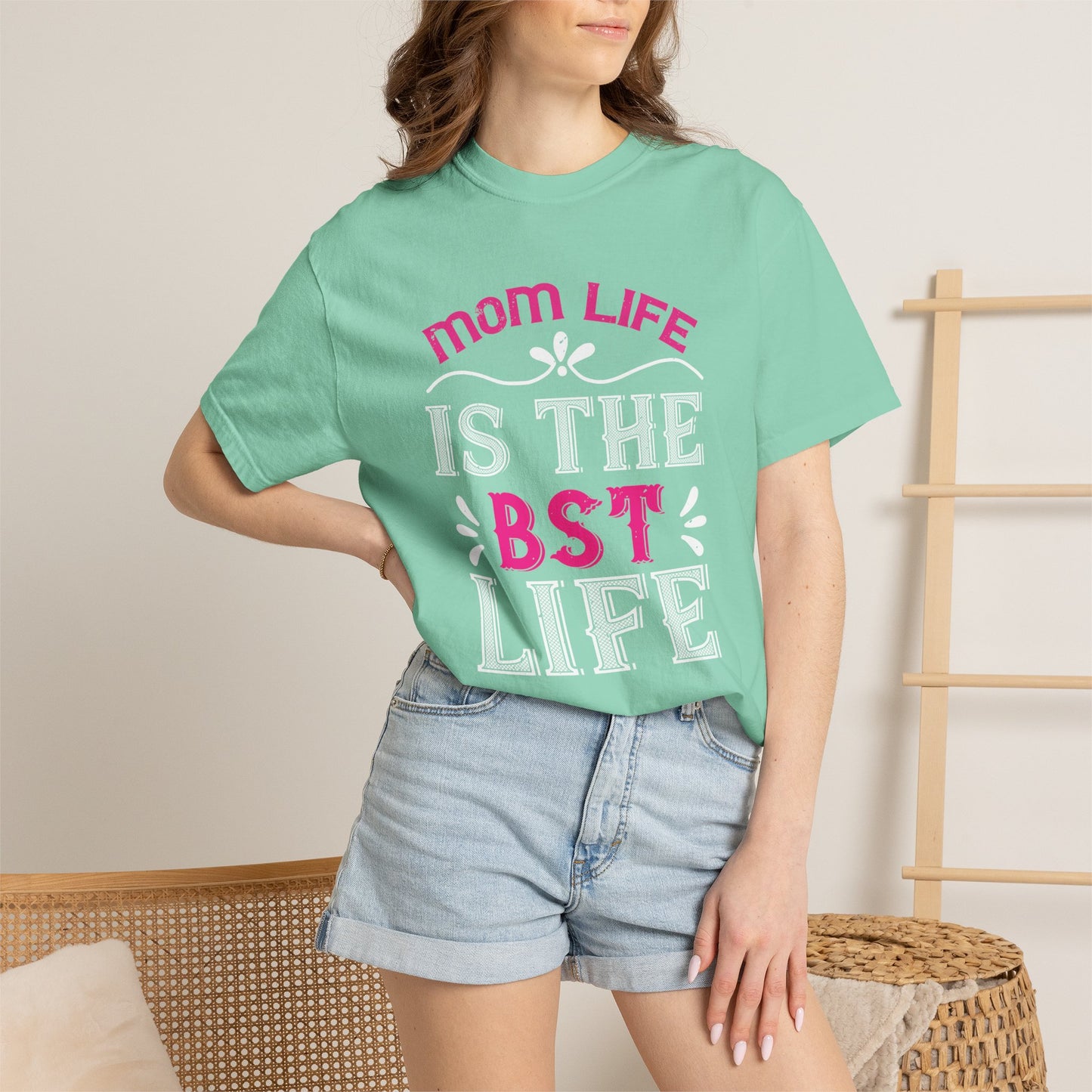 Mom T-shirt Mother Day Mama Tee Unisex Comfort Colors Garment-Dyed Cotton h79