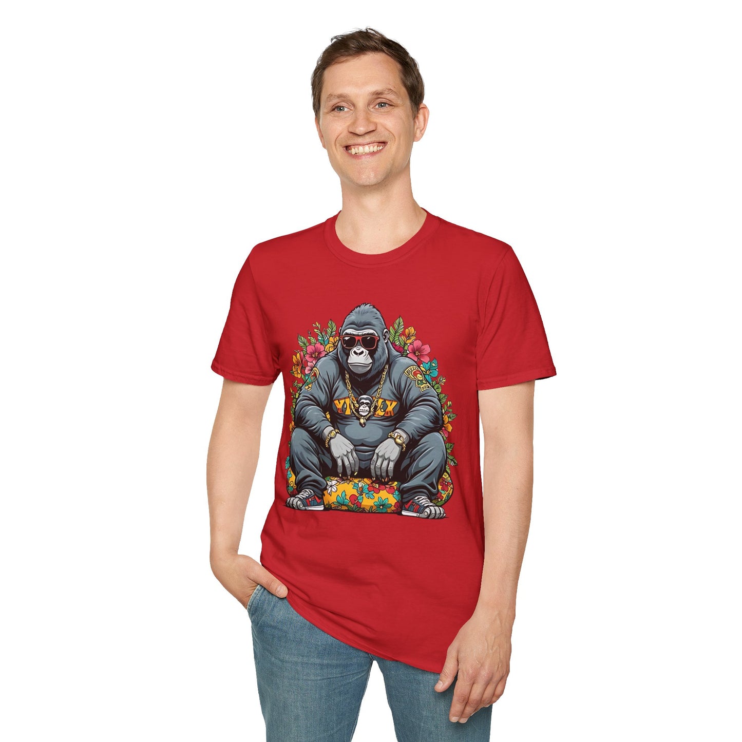Animals Tees, Funny Animals Shirt, T Shirts with Funny Animals, T-Shirt with Gorilla, Monkey Tees