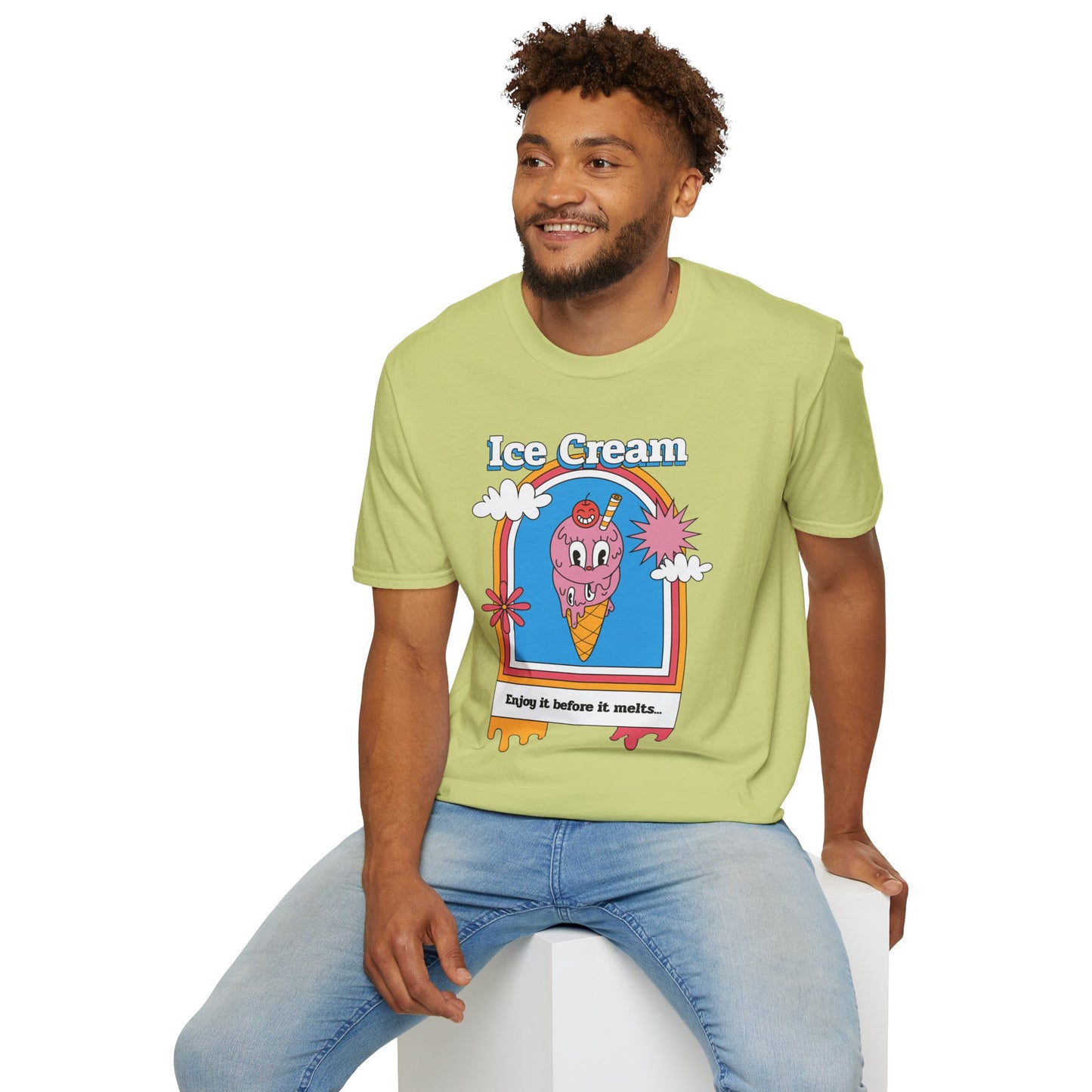 Food Tees, Funny Food T Shirts, Funny T Shirts, Shirt with Food, Junk Food Tees, Shirt with Ice Cream, Ice Cream T-Shirt