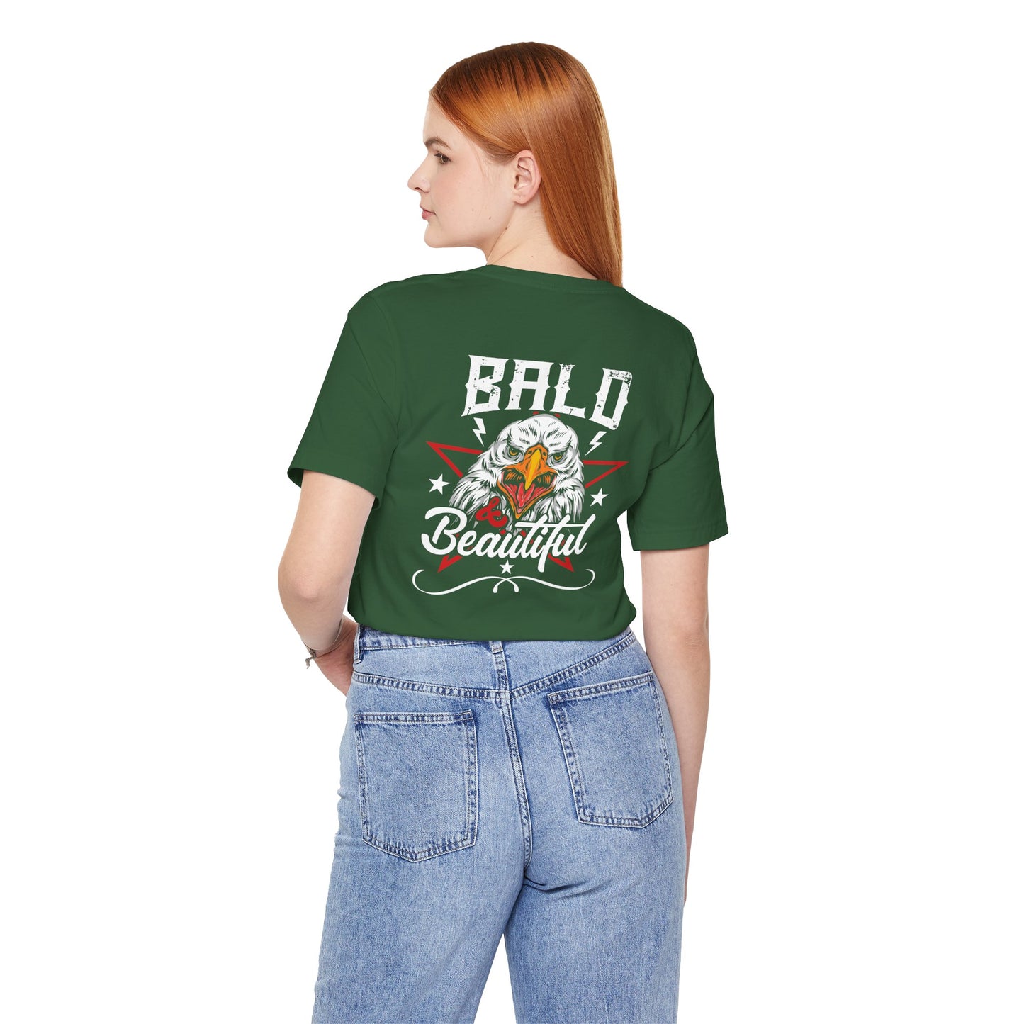 Bald Eagle Graphic Illustration Unisex Cotton Tee a3
