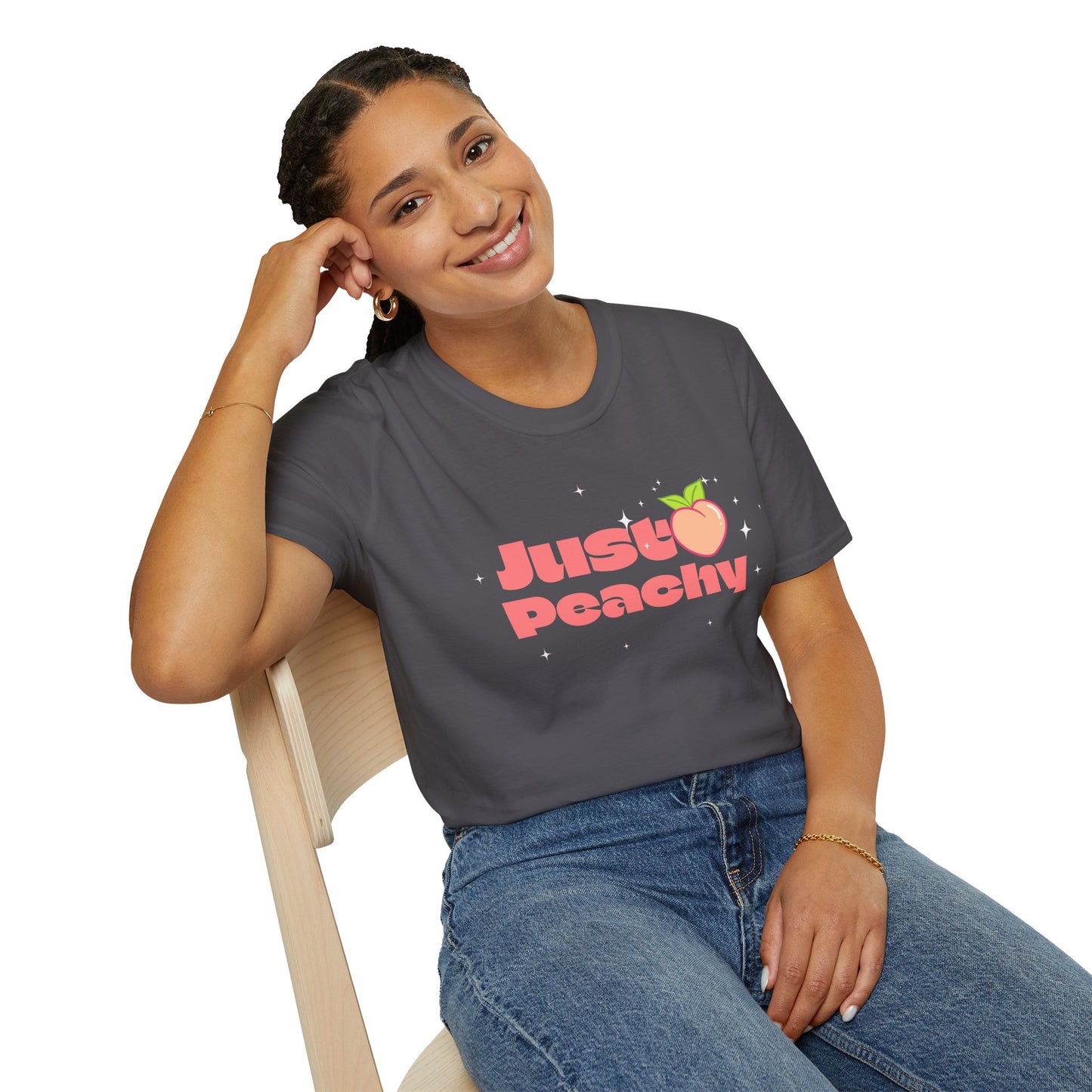 Food Tees, Funny Food T Shirts, Funny T Shirts, Shirt with Fruits, Shirt with Peach