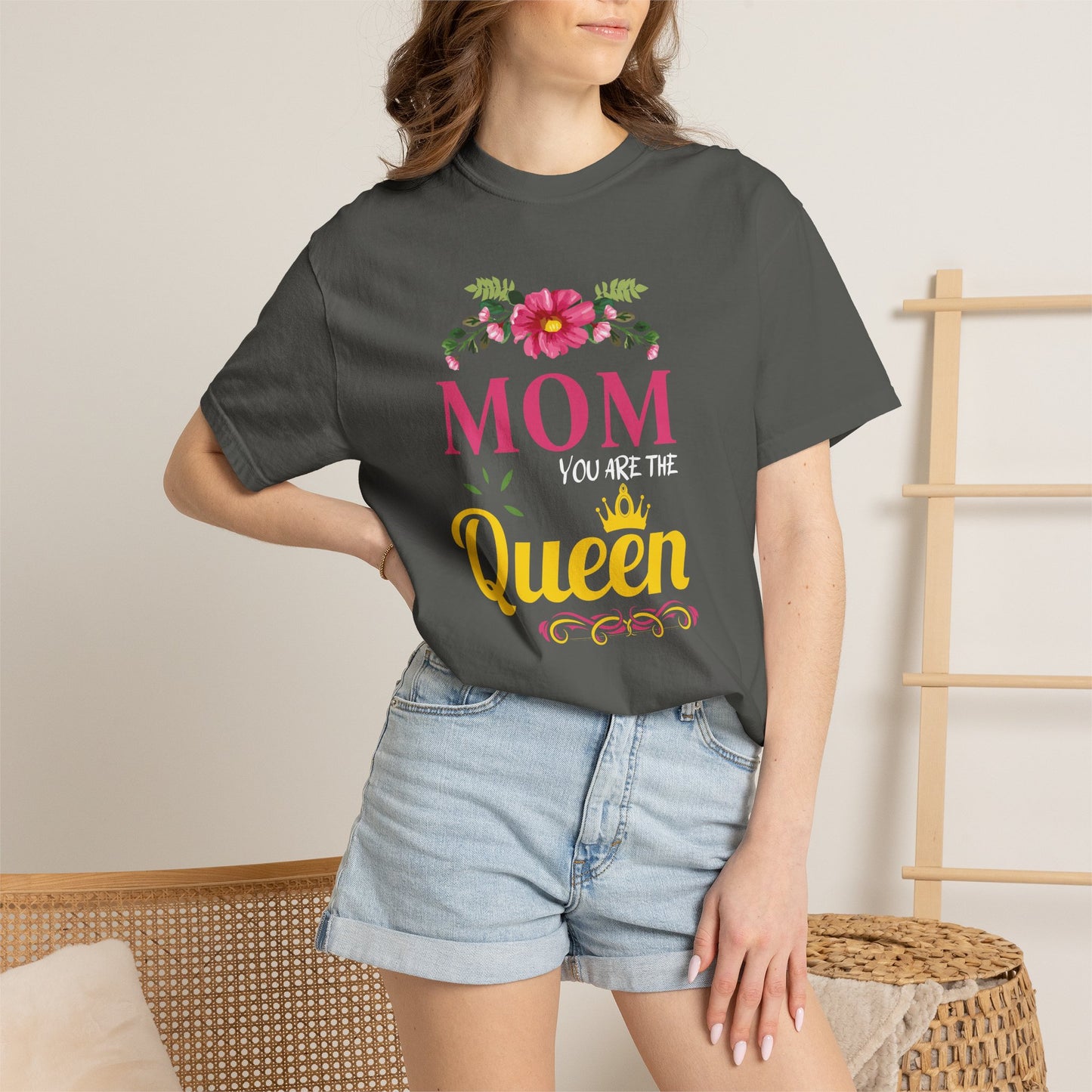 Mom T-shirt Mother's Day Mama Tee Unisex Comfort Colors Garment-Dyed Cotton h13