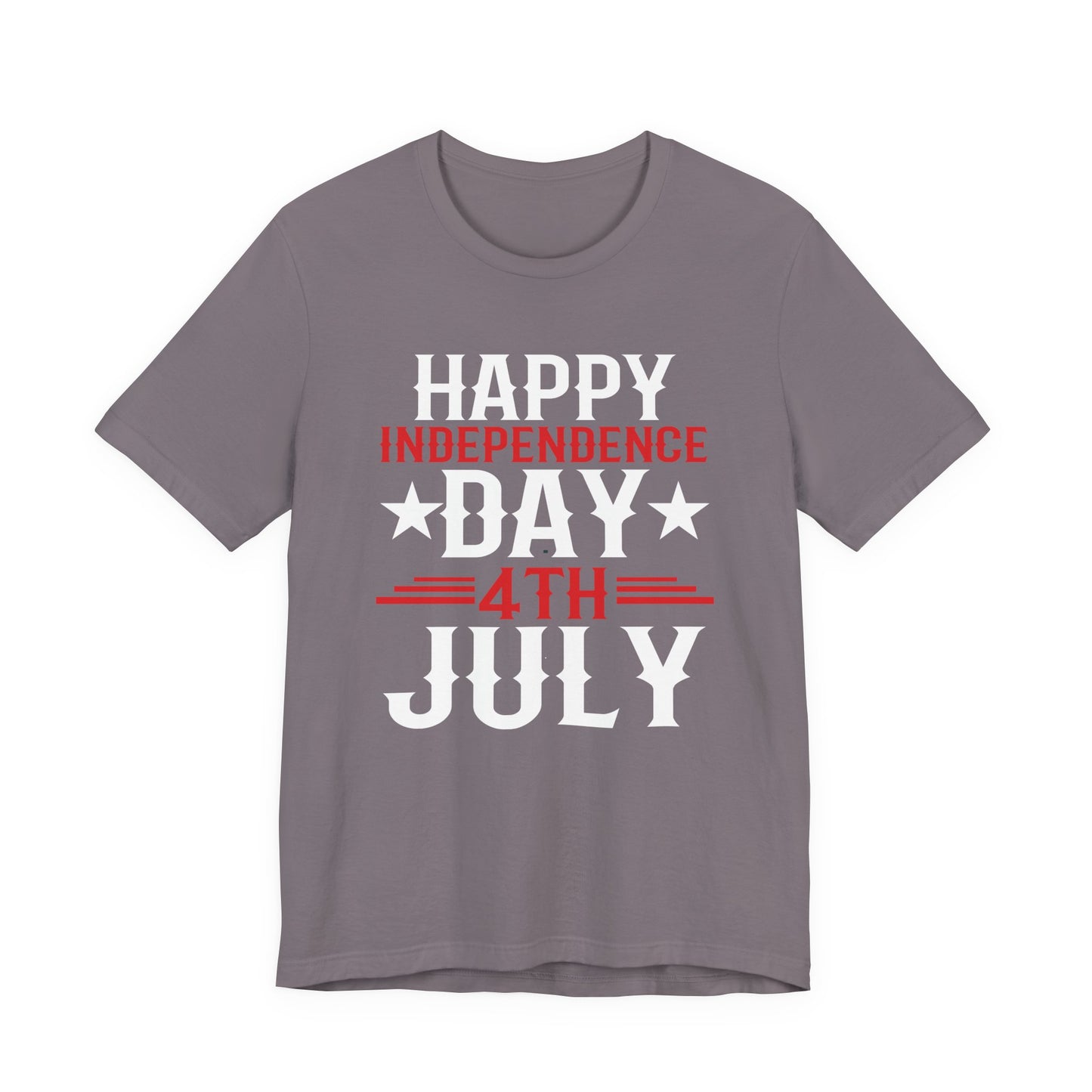 Happy Independence Day Graphic Unisex Cotton T-Shirt 016