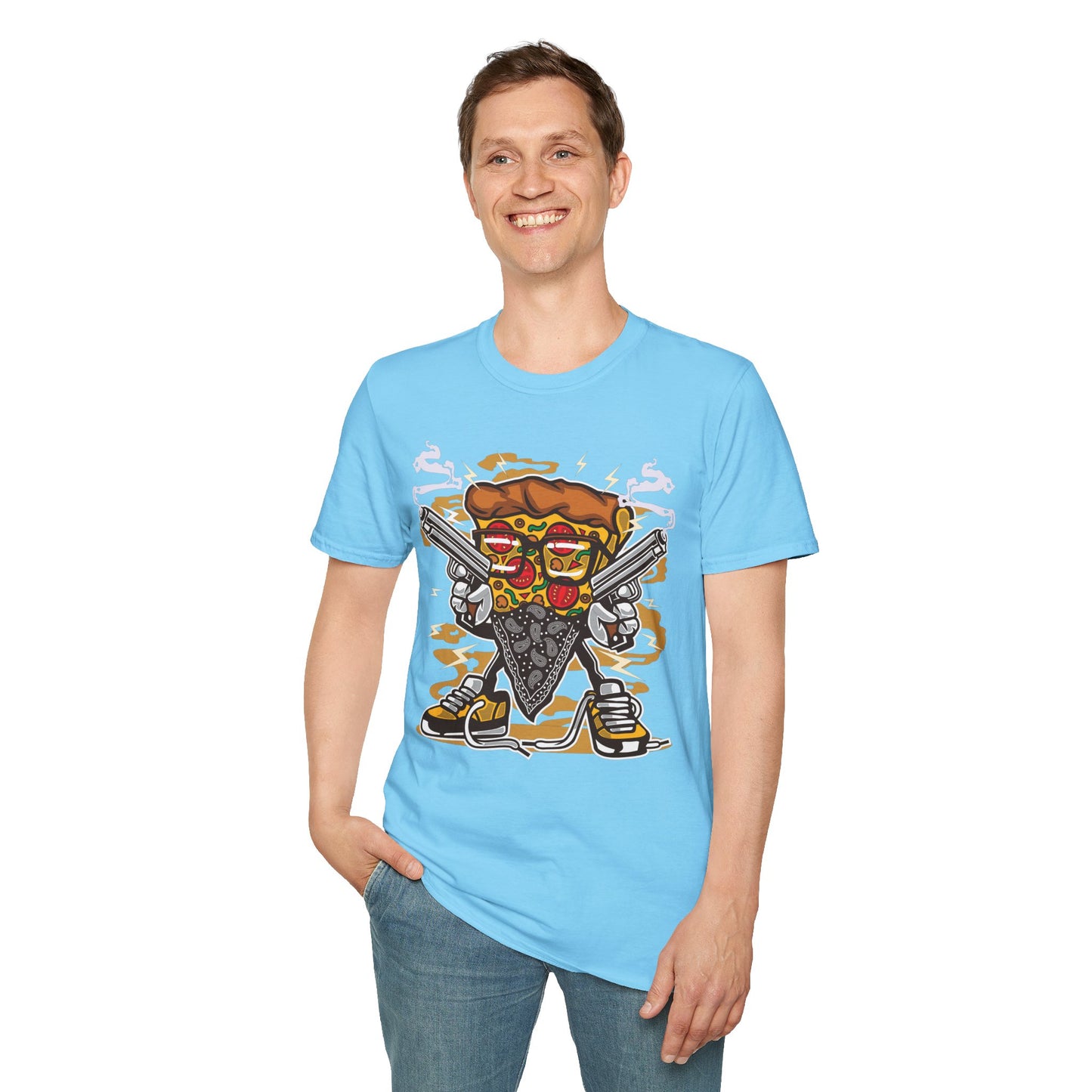 Cartoon Animation Tee Shirt Unisex Funny Graphic Gildan Softstyle 64000 Cotton Tee