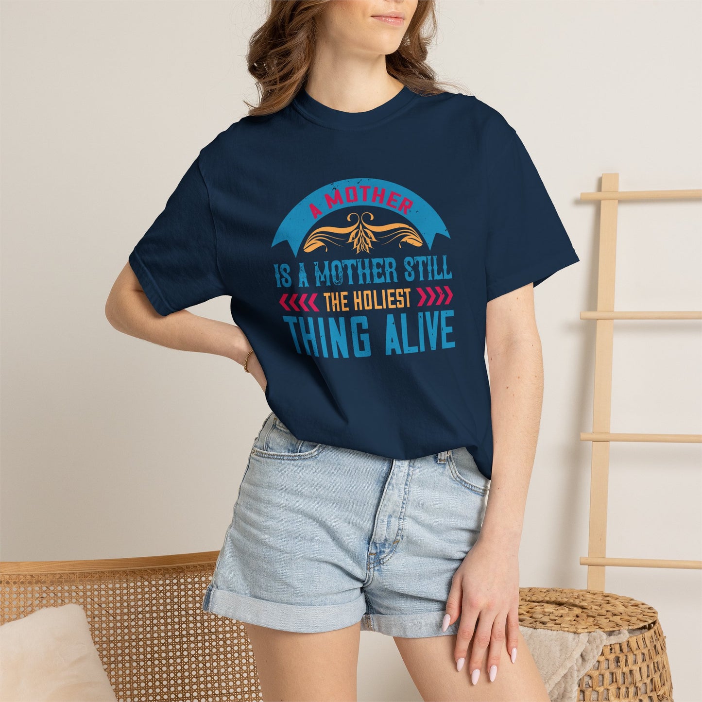 Mom T-shirt Mother Day Mama Tee Unisex Comfort Colors Garment-Dyed Cotton h52
