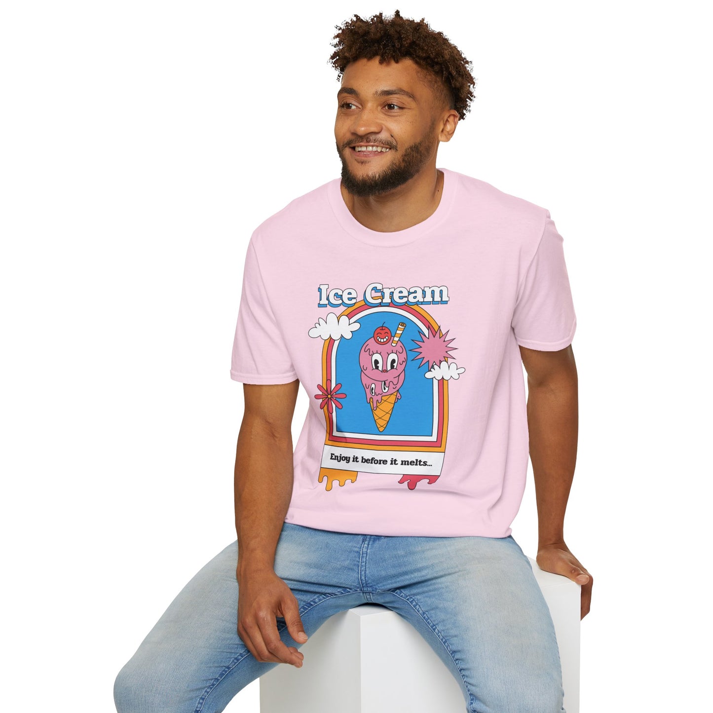 Food Tees, Funny Food T Shirts, Funny T Shirts, Shirt with Food, Junk Food Tees, Shirt with Ice Cream, Ice Cream T-Shirt