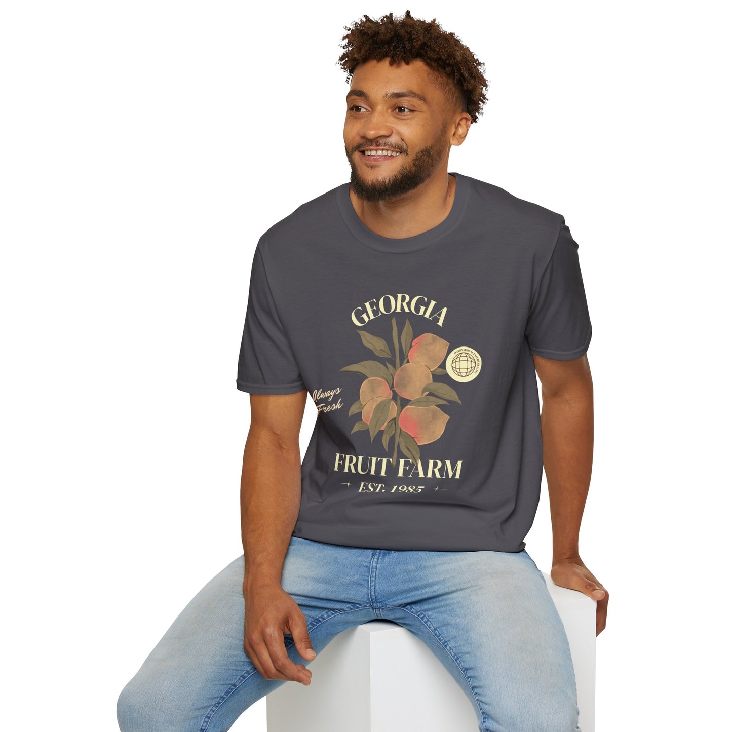 Food Tees, Funny Food T Shirts, Funny T Shirts, Shirt with Fruits, Shirt with Peach