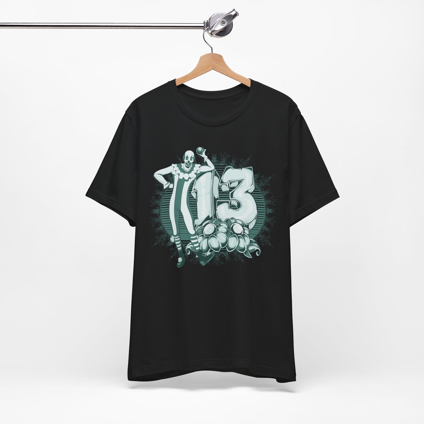 Vintage Clown Graphic Illustration Unisex Cotton T-Shirt Art-39