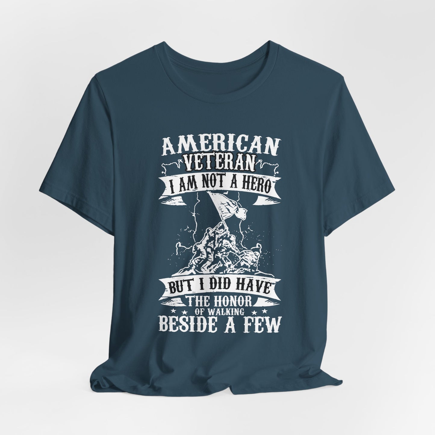 American Veteran I Am Not A Hero T-Shirt Military Tribute Unisex Cotton Tee v53