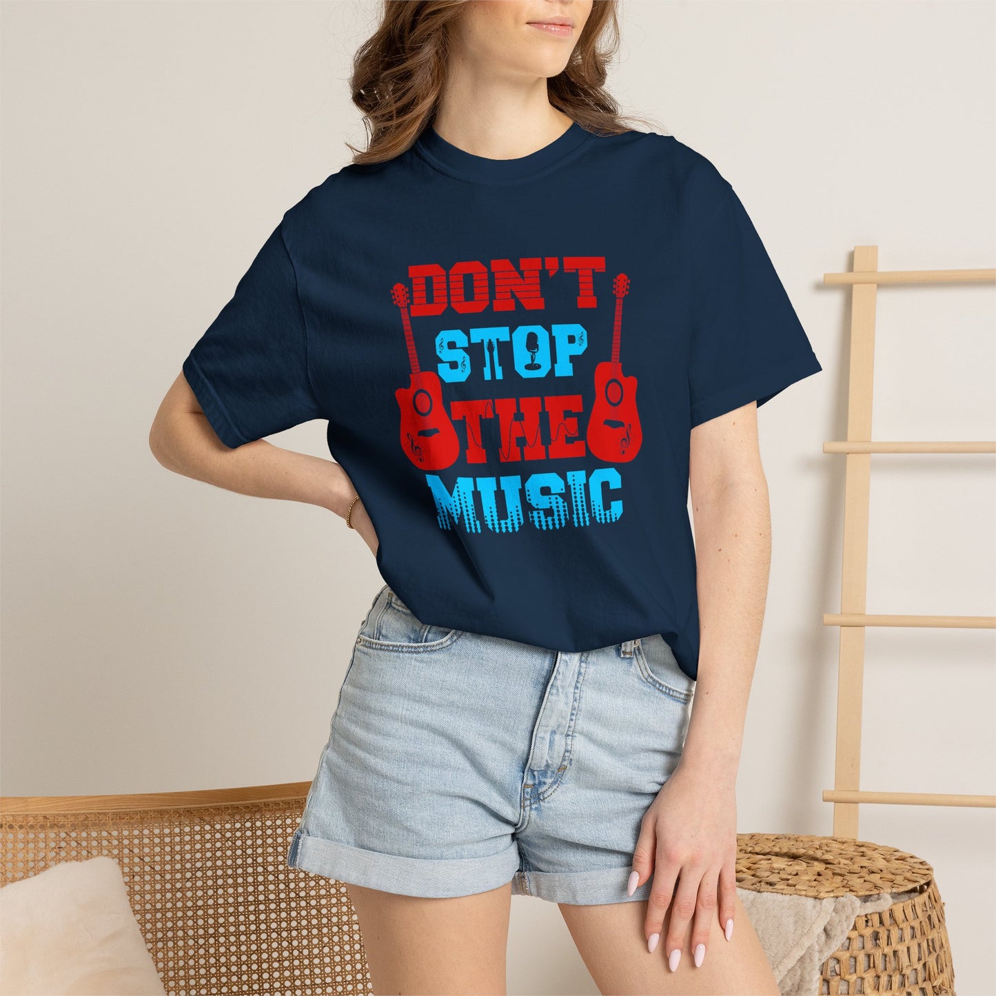 Music Graphic Design Unisex Cotton T-shirt  042