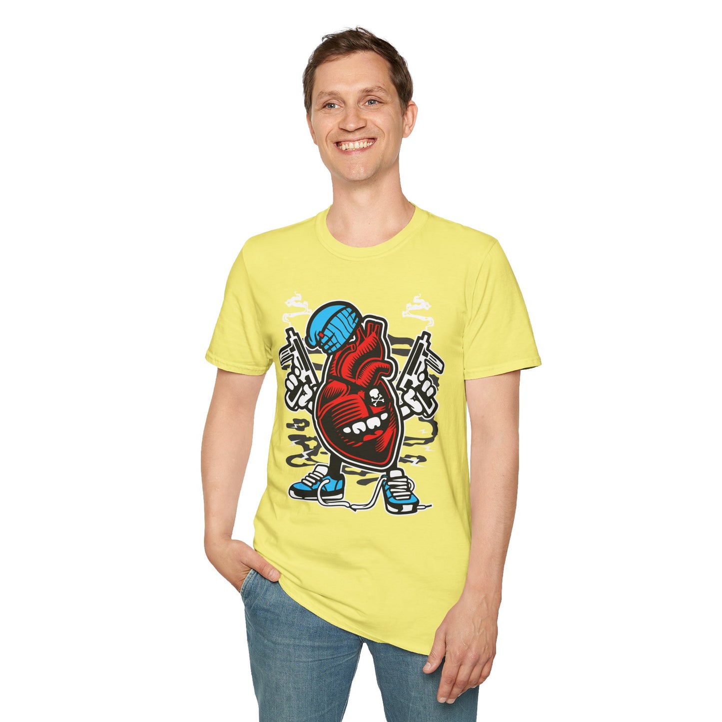 Cartoon T Shirt Animation T Shirt Funny Tee Unisex Gildan Softstyle 64000 100 Percent Cotton